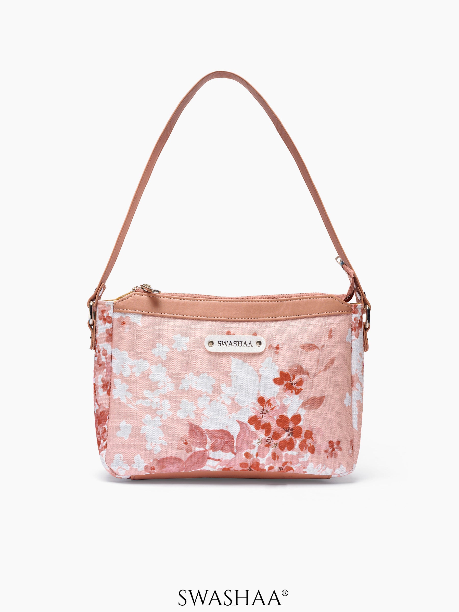 Rosy Romance Shoulder Bag Rosy Romance Print Peach Floral