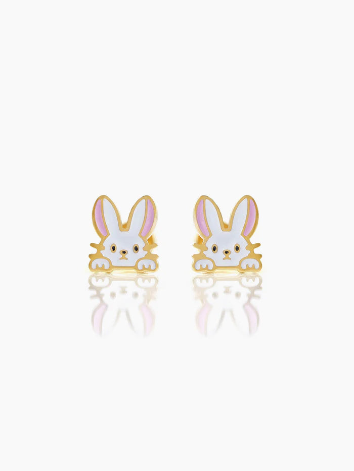 Ra Ra Rabbit 18K Gold Plated Kid's Earrings