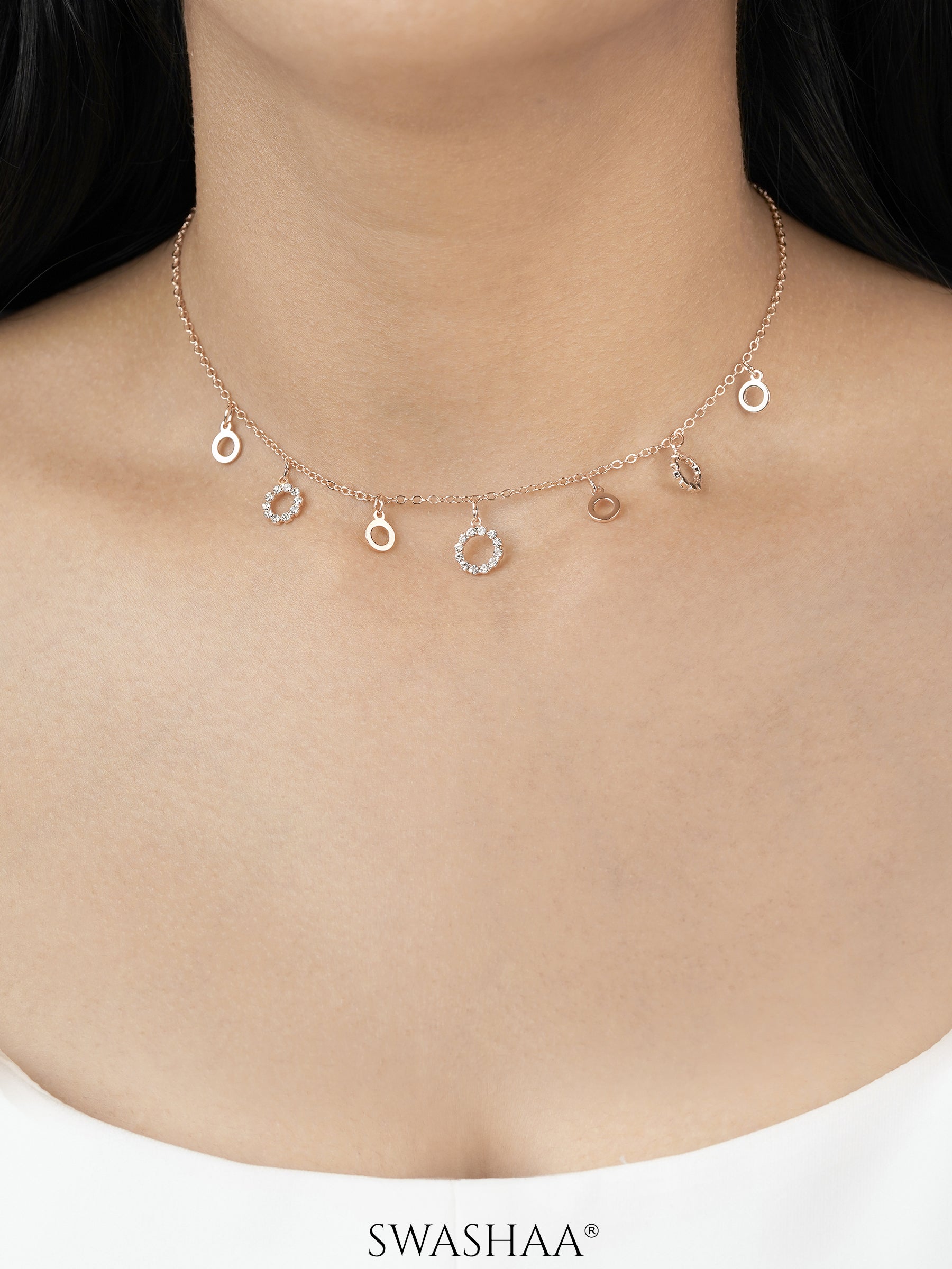 Raaida Rosegold Plated Choker