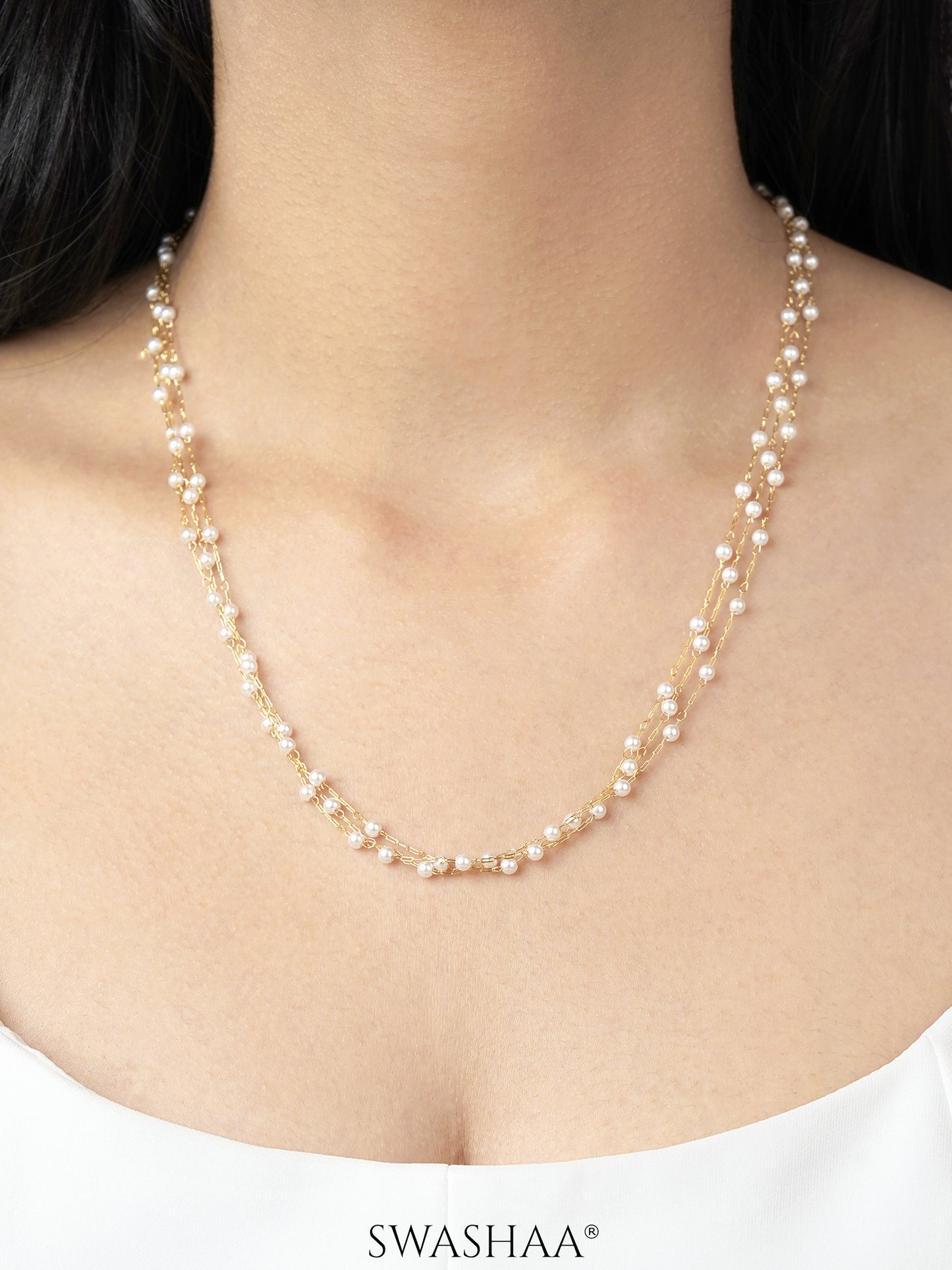 Rain Pearl 18K Gold Plated Necklace