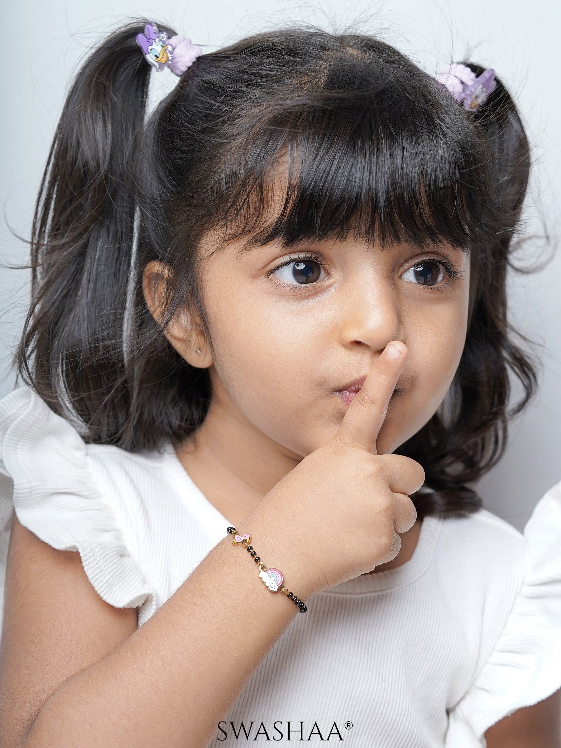 Rainbow Chirp 18K Gold Plated Kid's Nazariya Bracelet