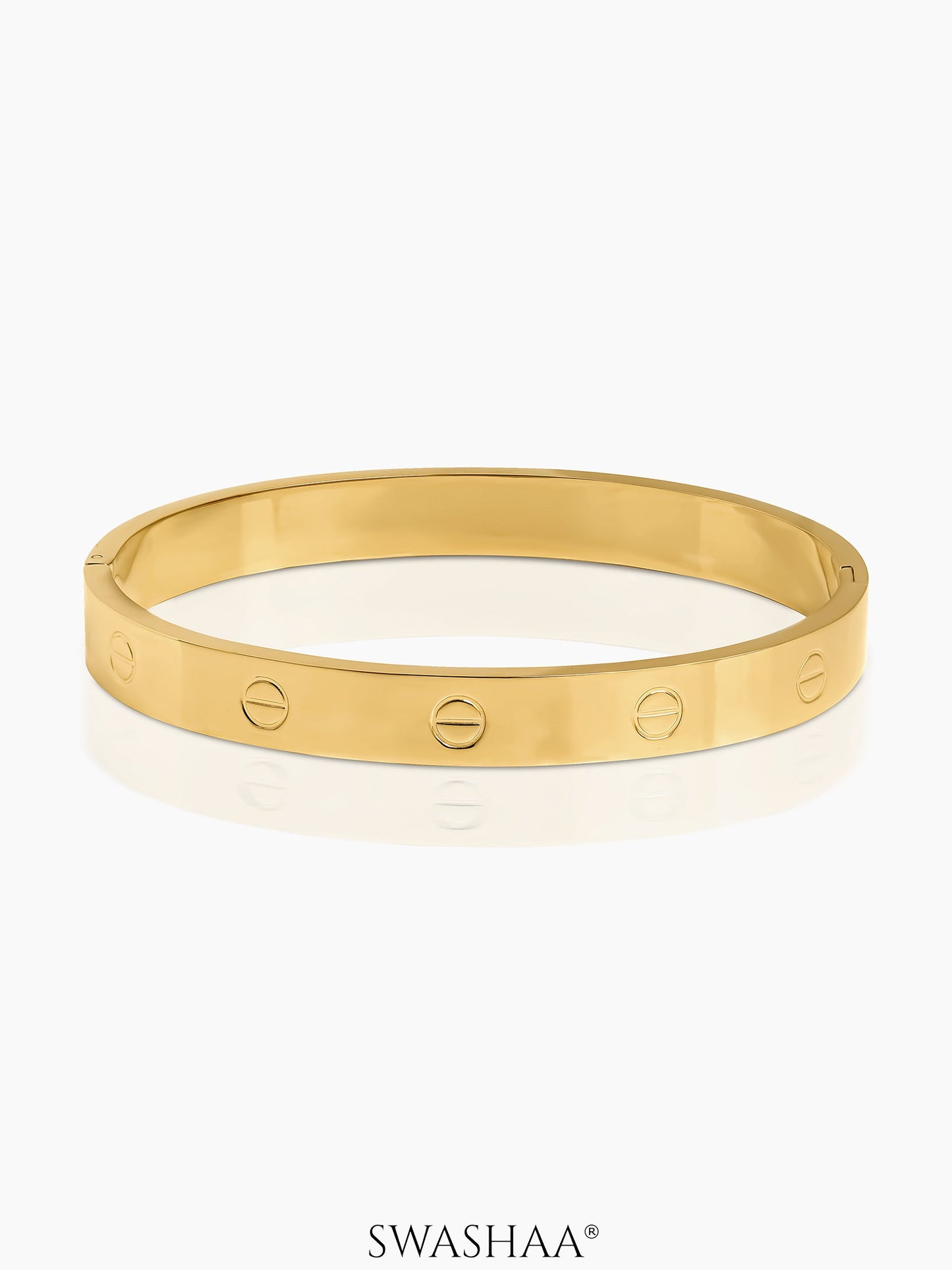 Renix Screw Emblem Men's Bracelet 18K Gold Plated