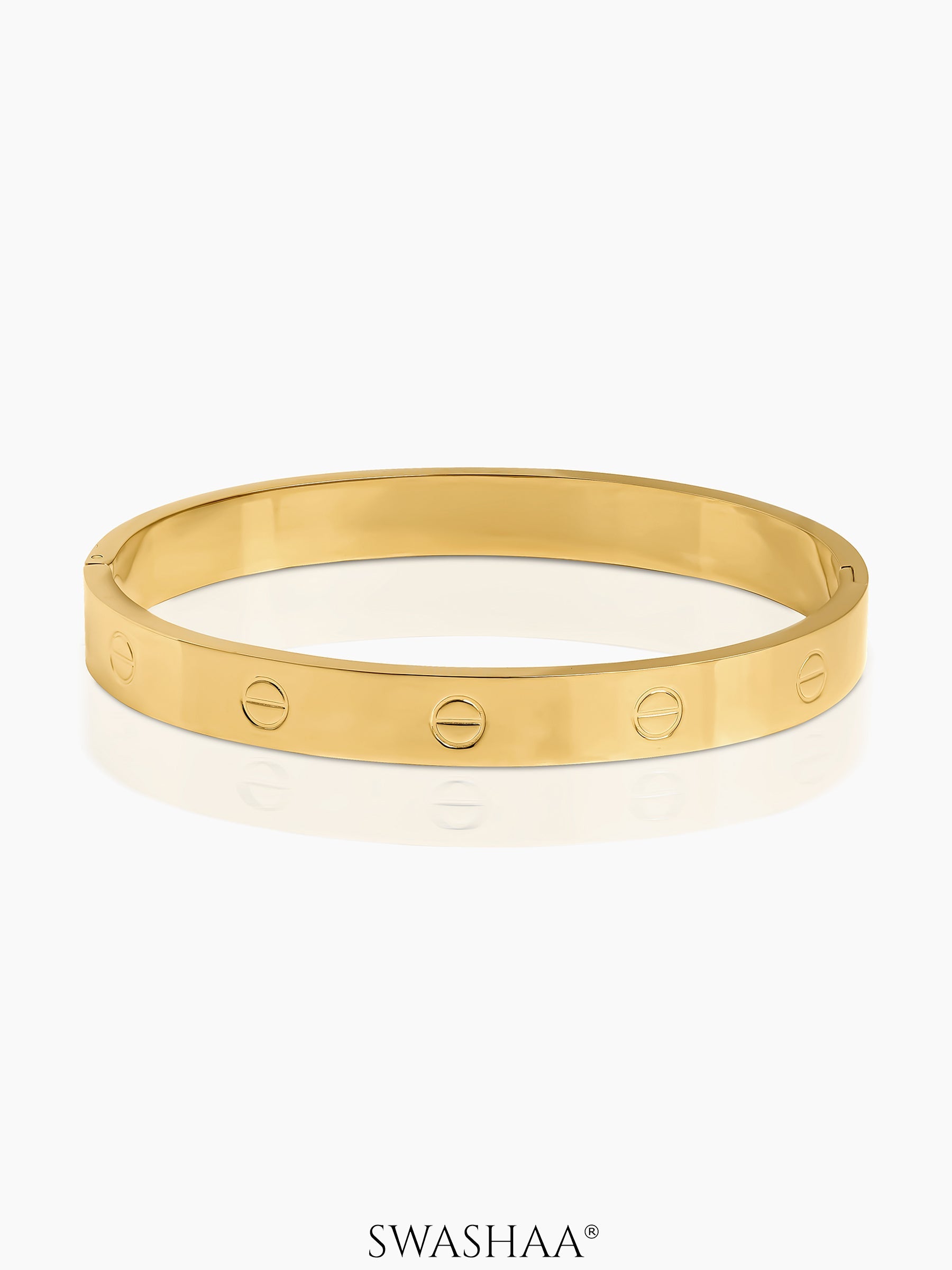 Renix Screw Emblem Men's Bracelet 18K Gold Plated