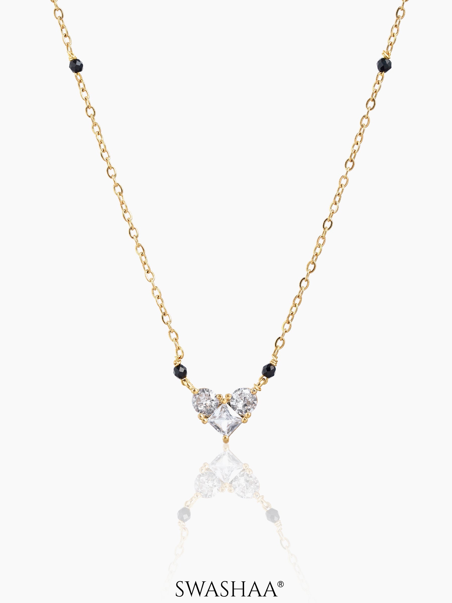 Rivana Heart Mangalsutra 18K Gold-Plated