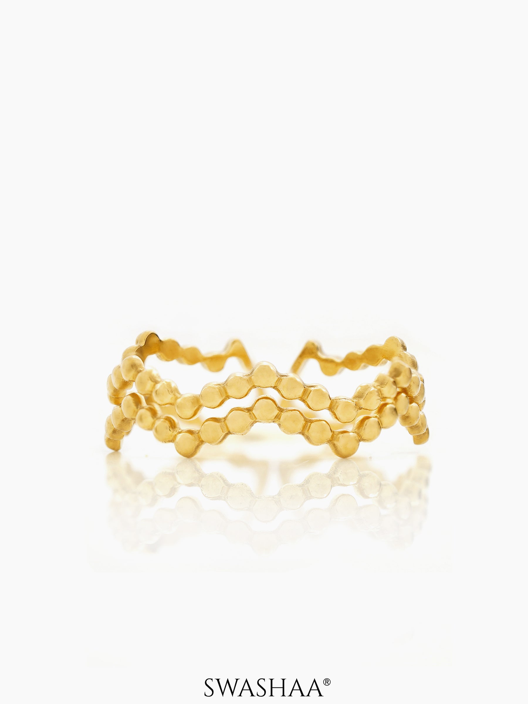 Riviera 18K Gold Plated Ring Gold