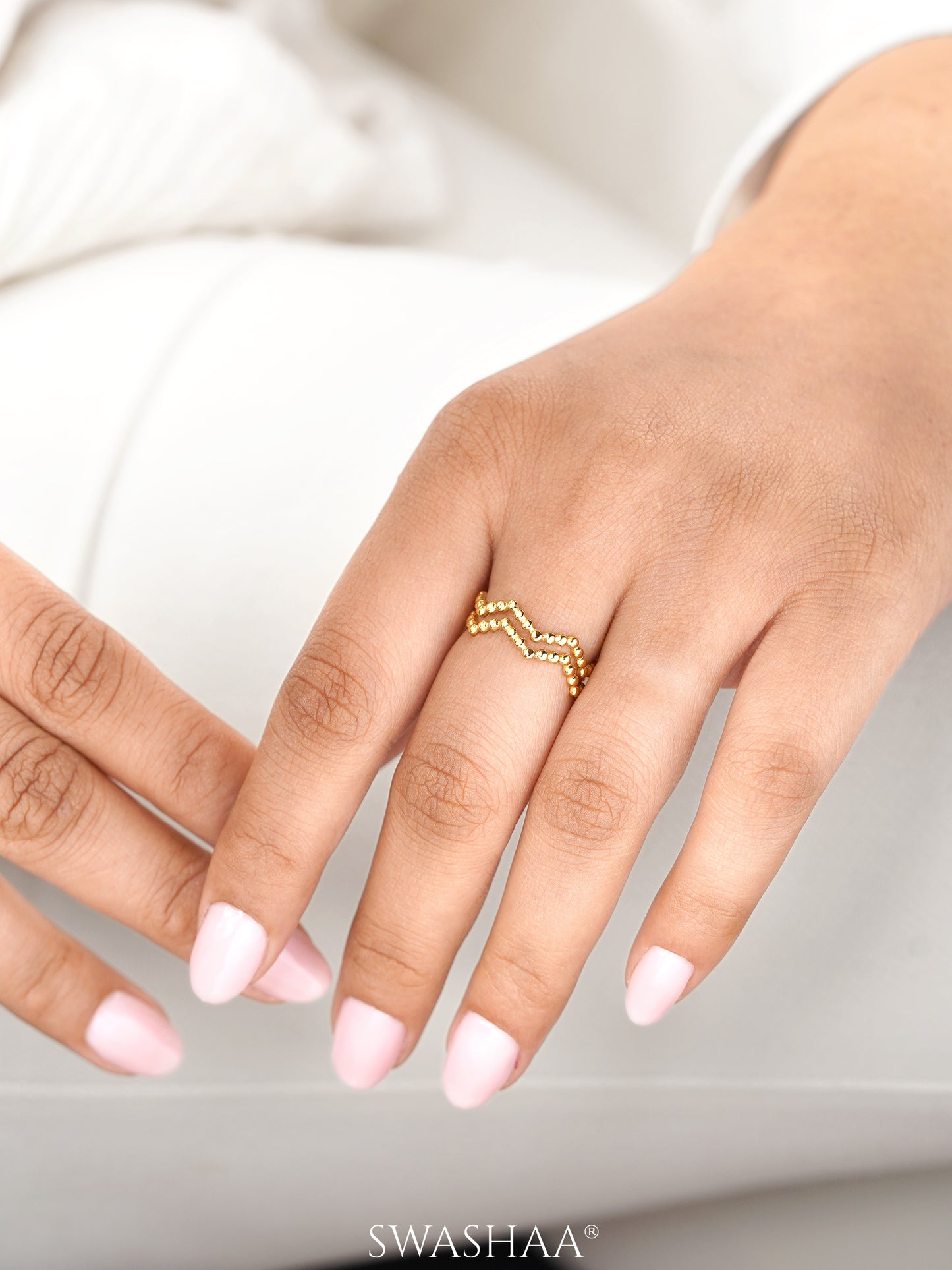 Riviera 18K Gold Plated Ring