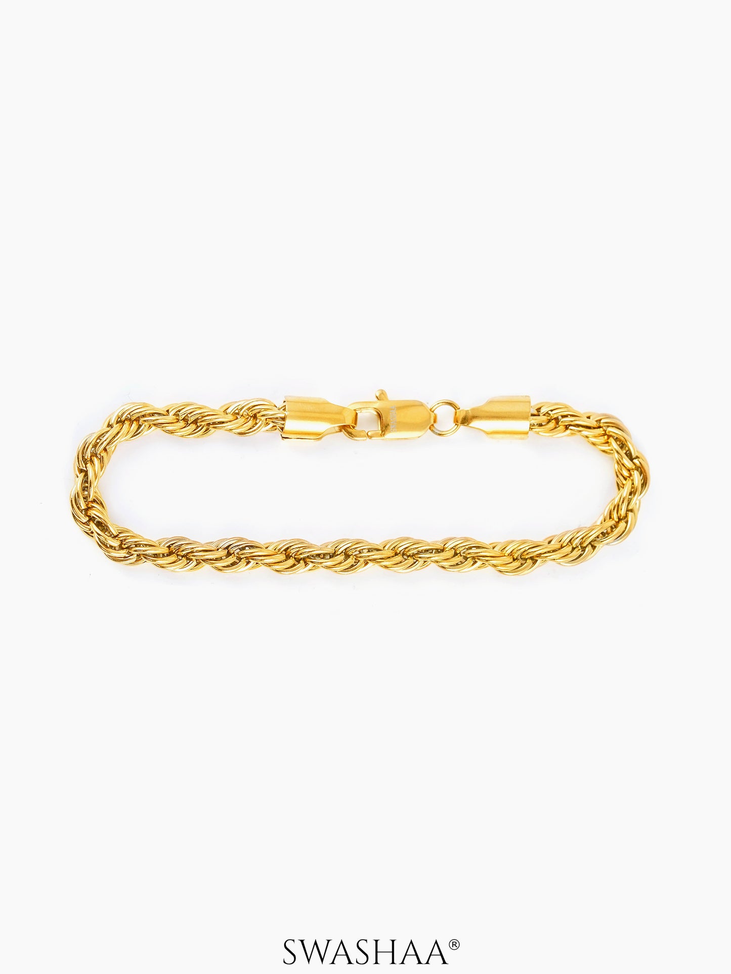 Rogan 18K Gold Plated Men's Bracelet 18K Gold Plated 6 MM