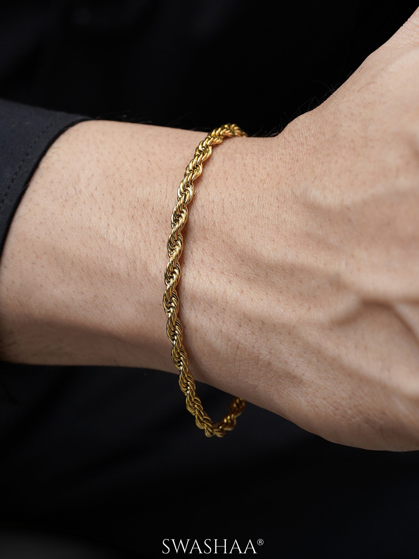 Rogan 18K Gold Plated Men's Bracelet