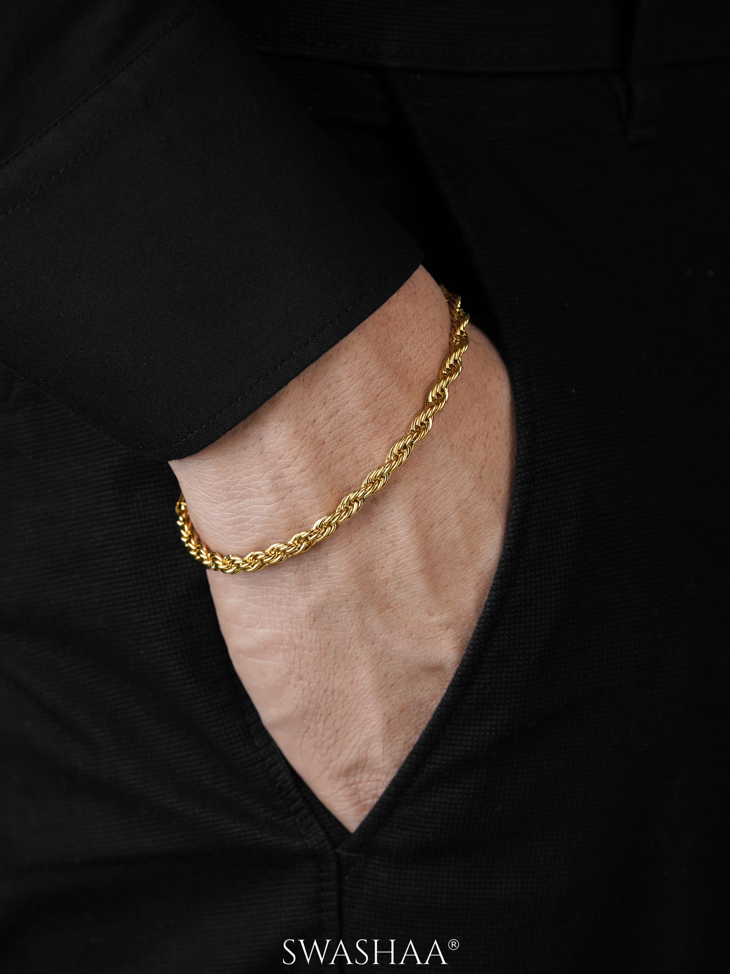 Rogan 18K Gold Plated Men's Bracelet