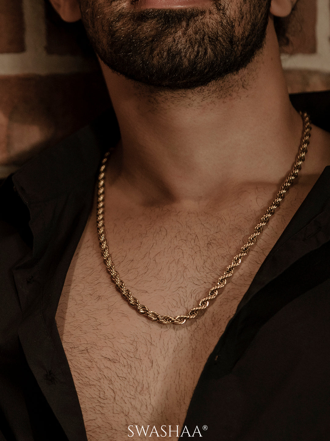 Rogan 18K Gold Plated Men's Chain