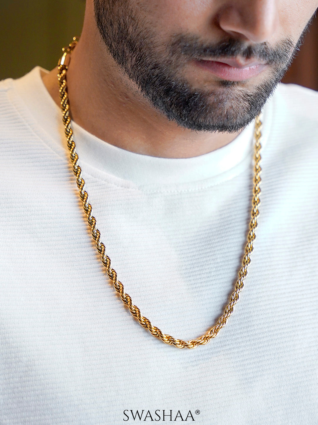 Rogan 18K Gold Plated Men's Chain