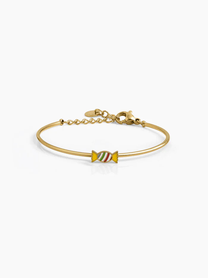 Rolo Candy 18K Gold Plated Kid's Kada Bracelet Gold