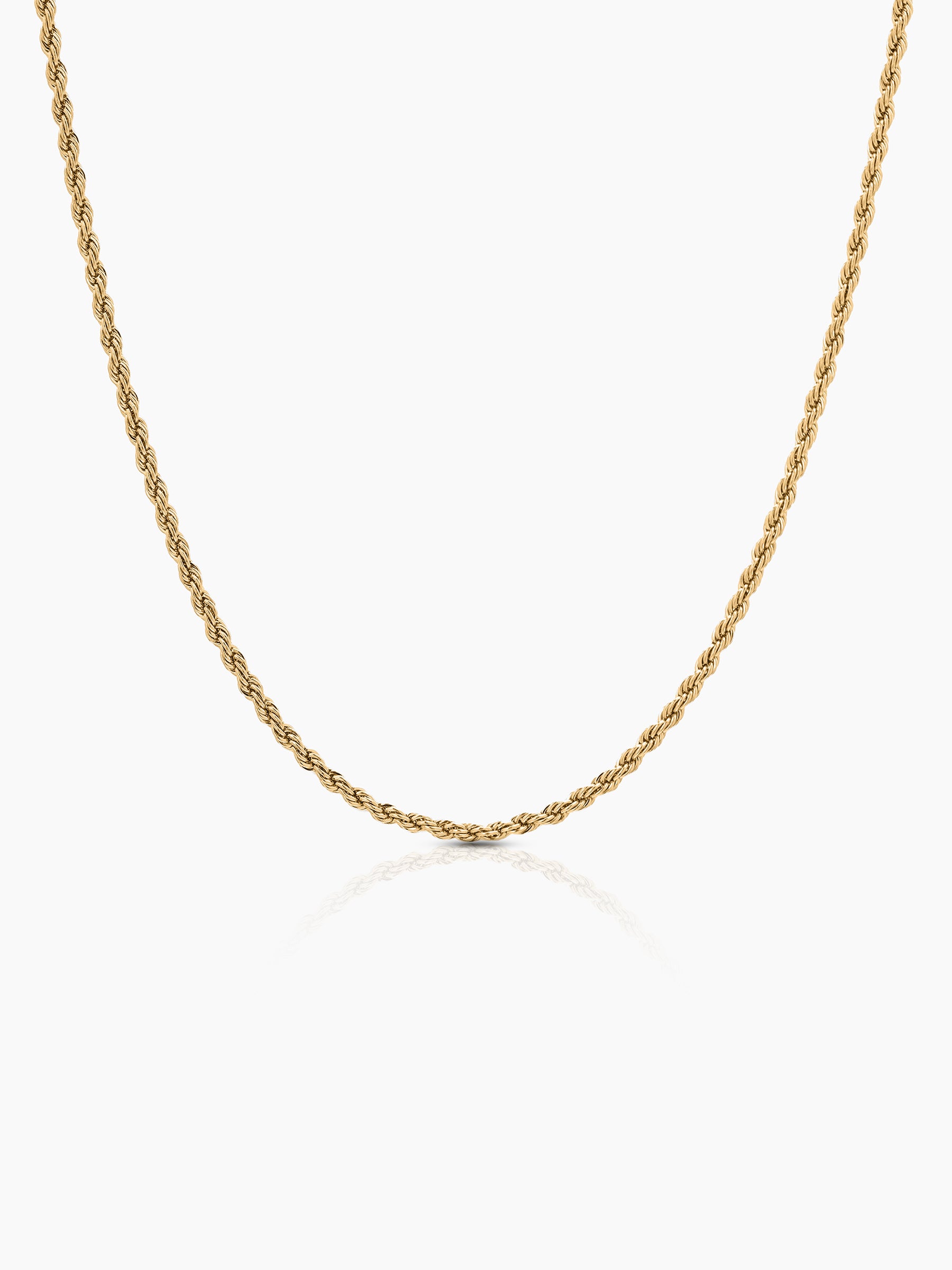 Rope Chain 18K Gold Plated 2MM Kid's Chain Gold 2 MM