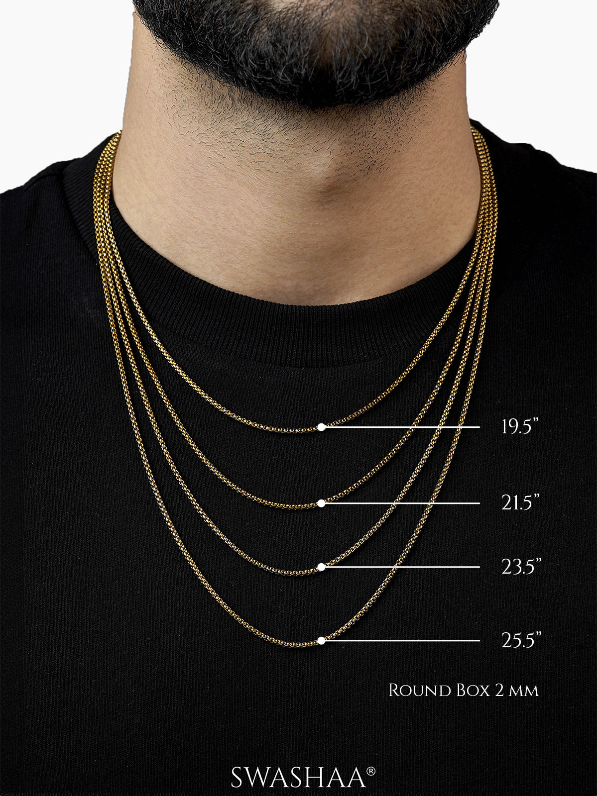 Round Box Men's Chain