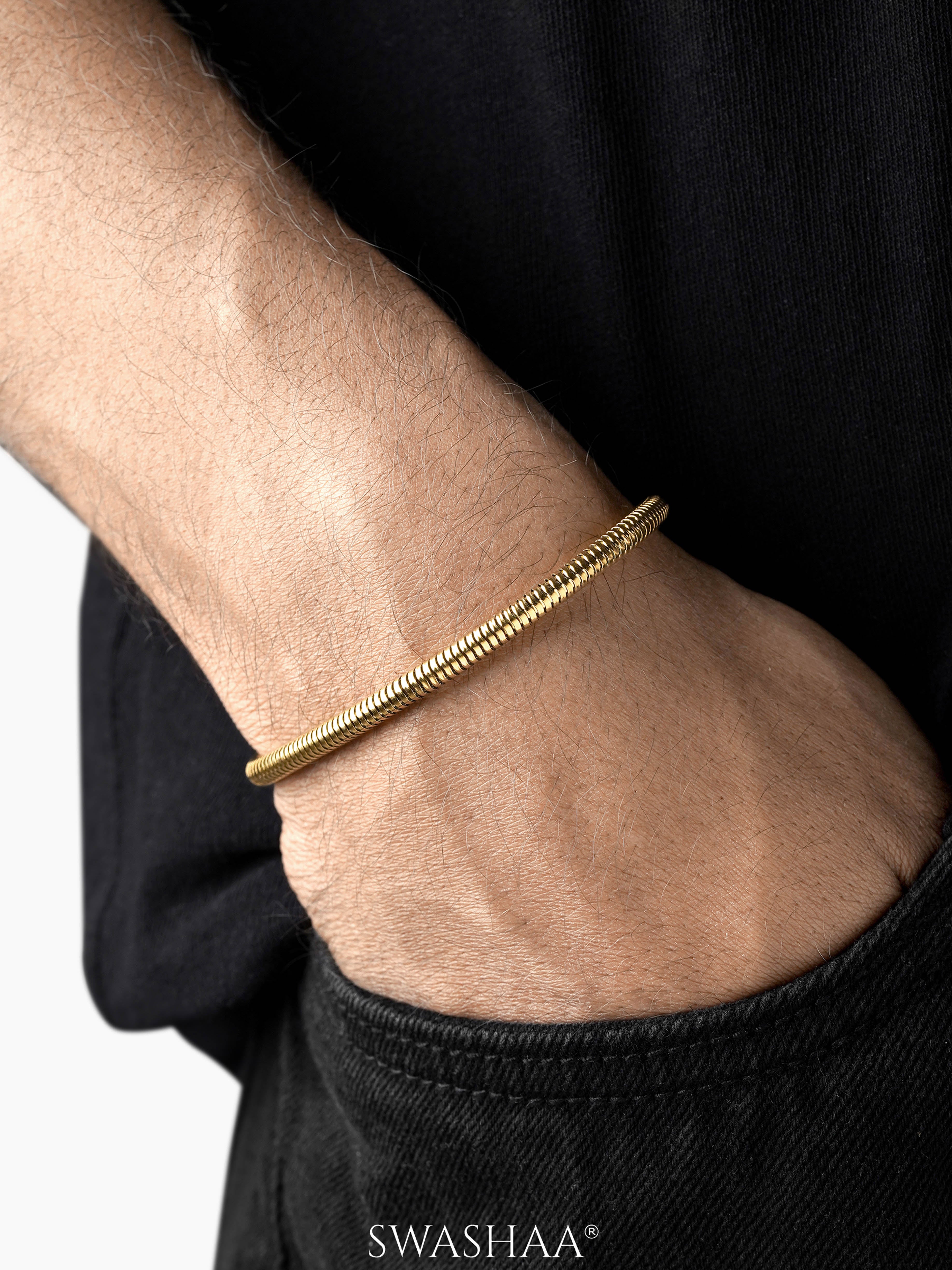 Round Rope Chain 4 MM Men's Bracelet