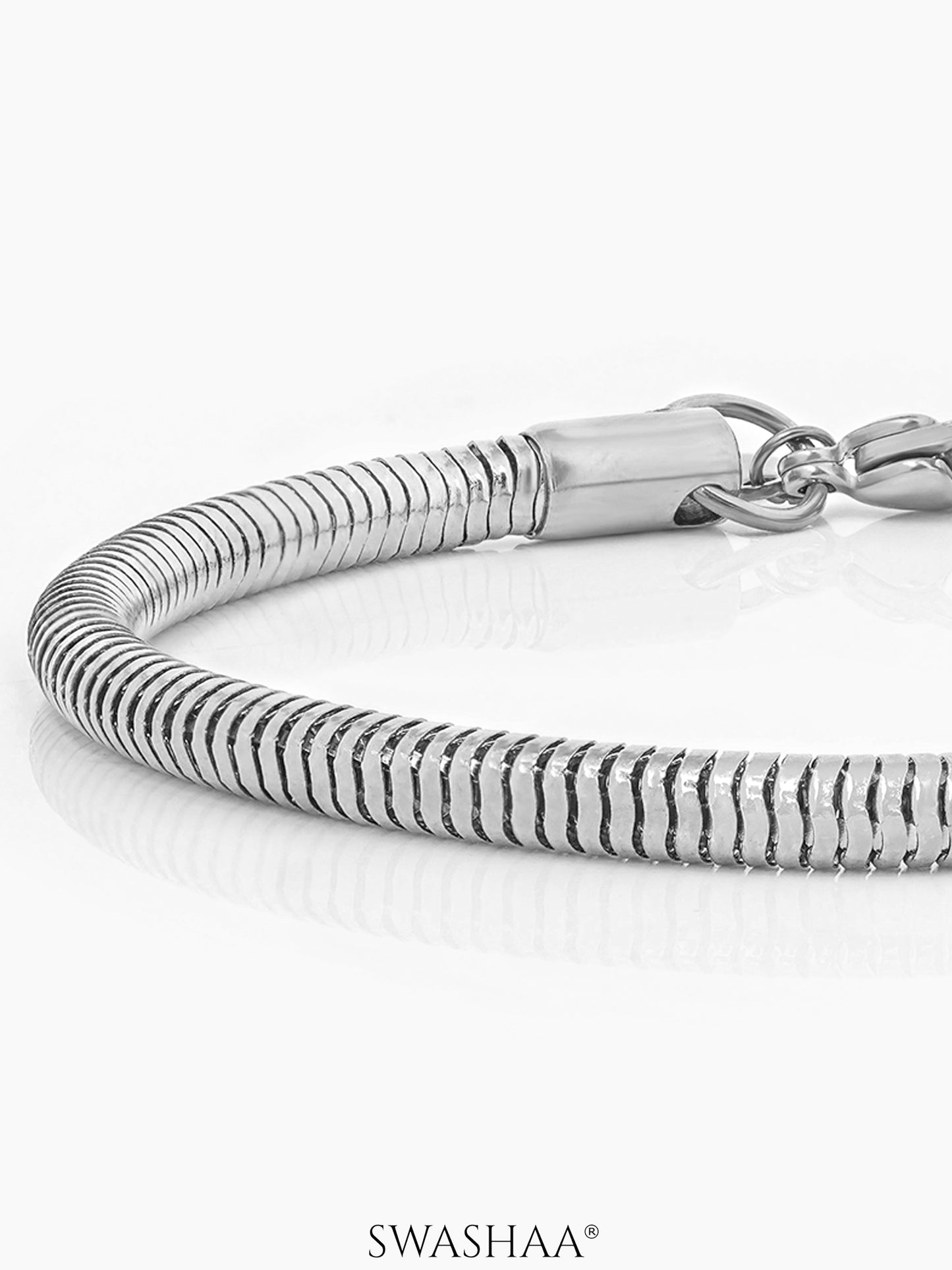 Round Snake Chain 4 MM Men's Bracelet