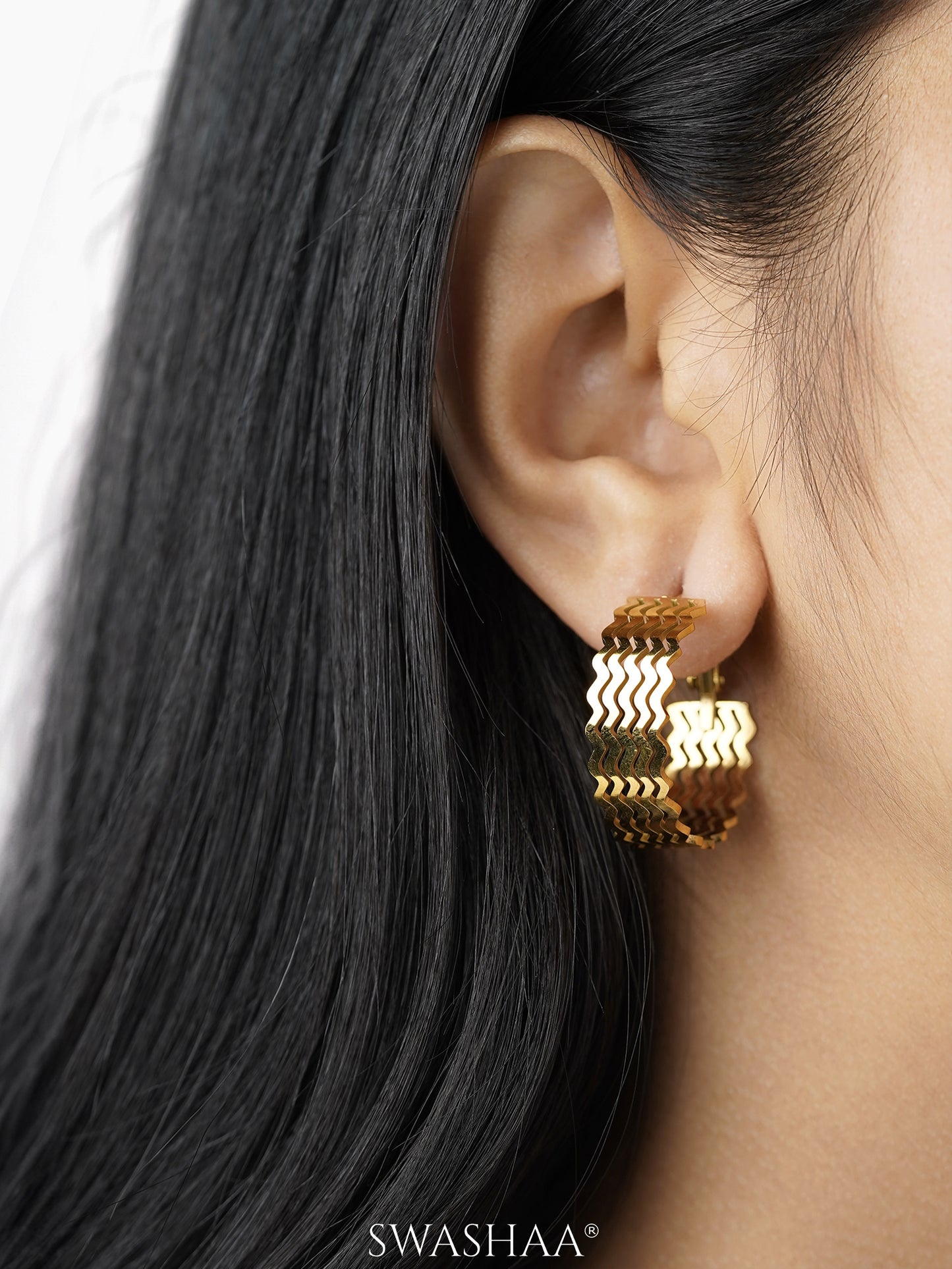 Rue 18K Gold Plated Earrings