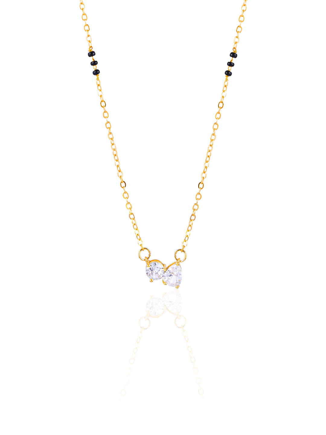 Saanvi Solitaire 18K Gold Plated Mangalsutra Gold