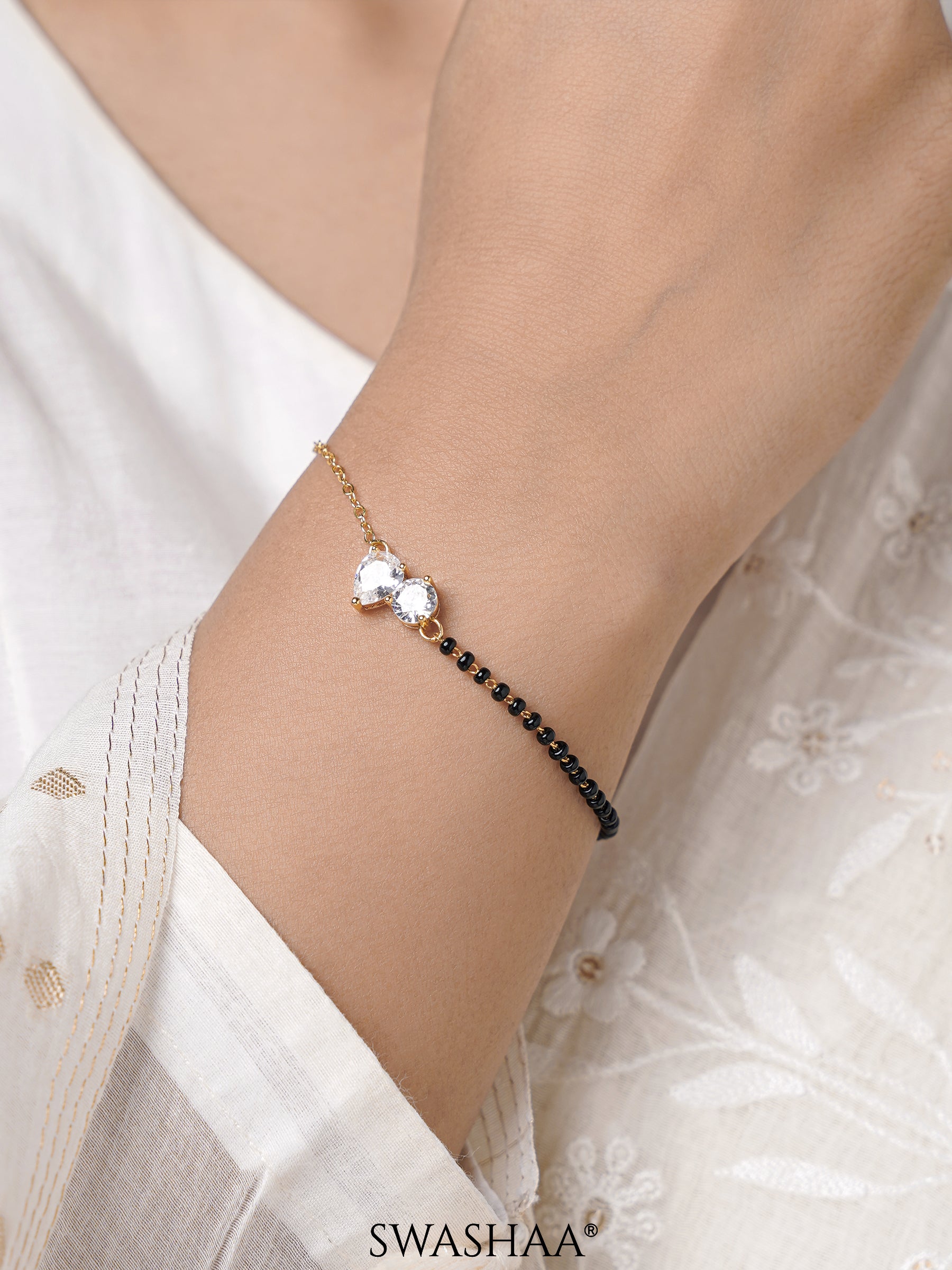 Saanvi Solitaire Mangalsutra Bracelet