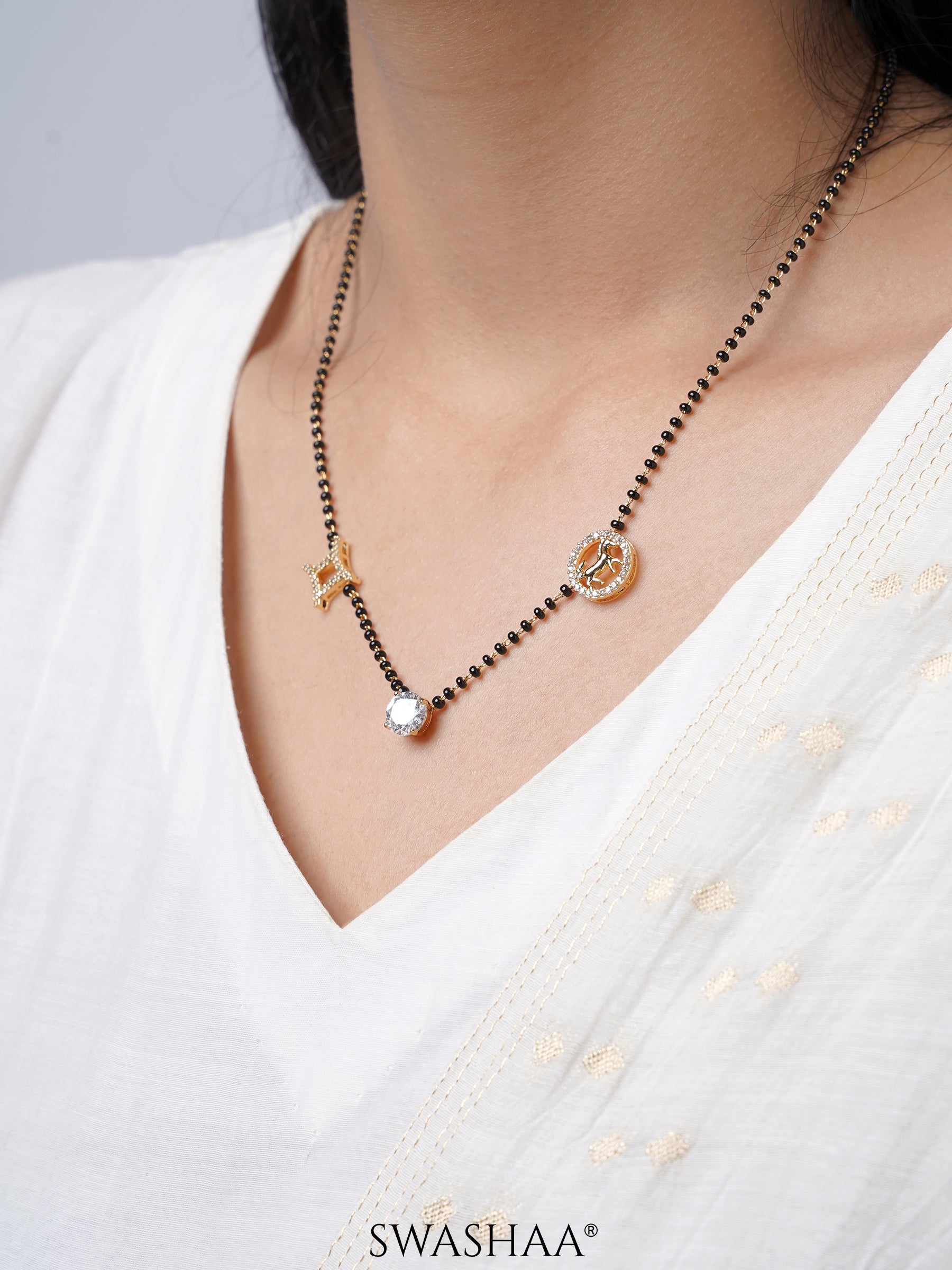 Samaa 18K Gold Plated Mangalsutra