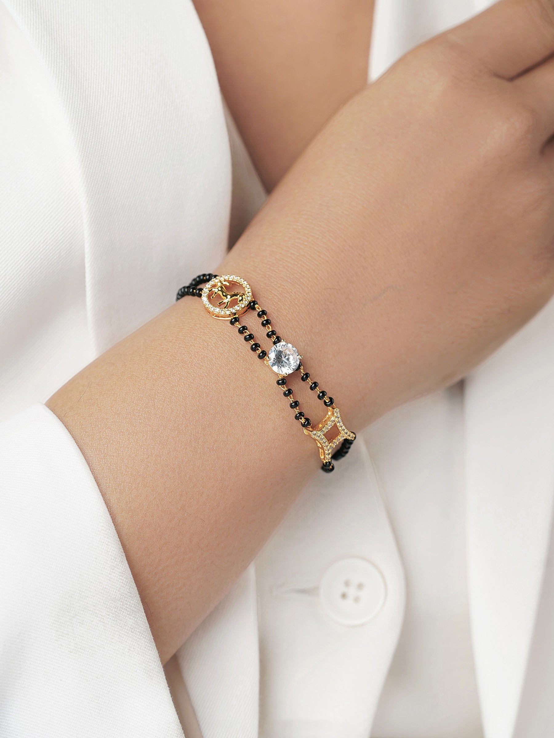 Samaa 18K Gold Plated Mangalsutra Bracelet