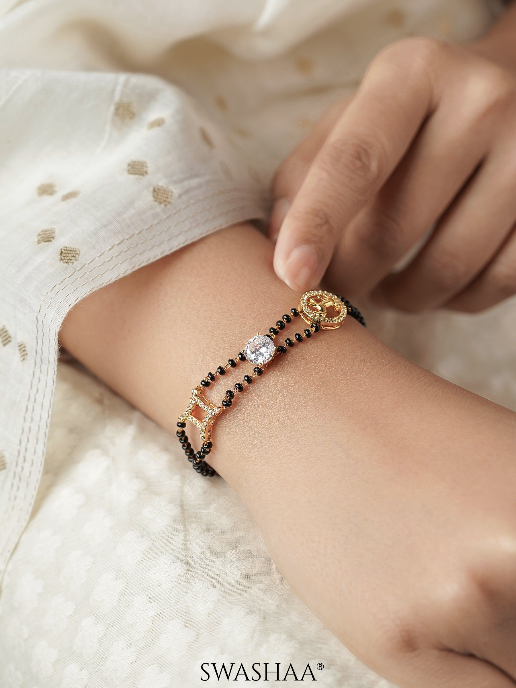 Samaa 18K Gold Plated Mangalsutra Bracelet