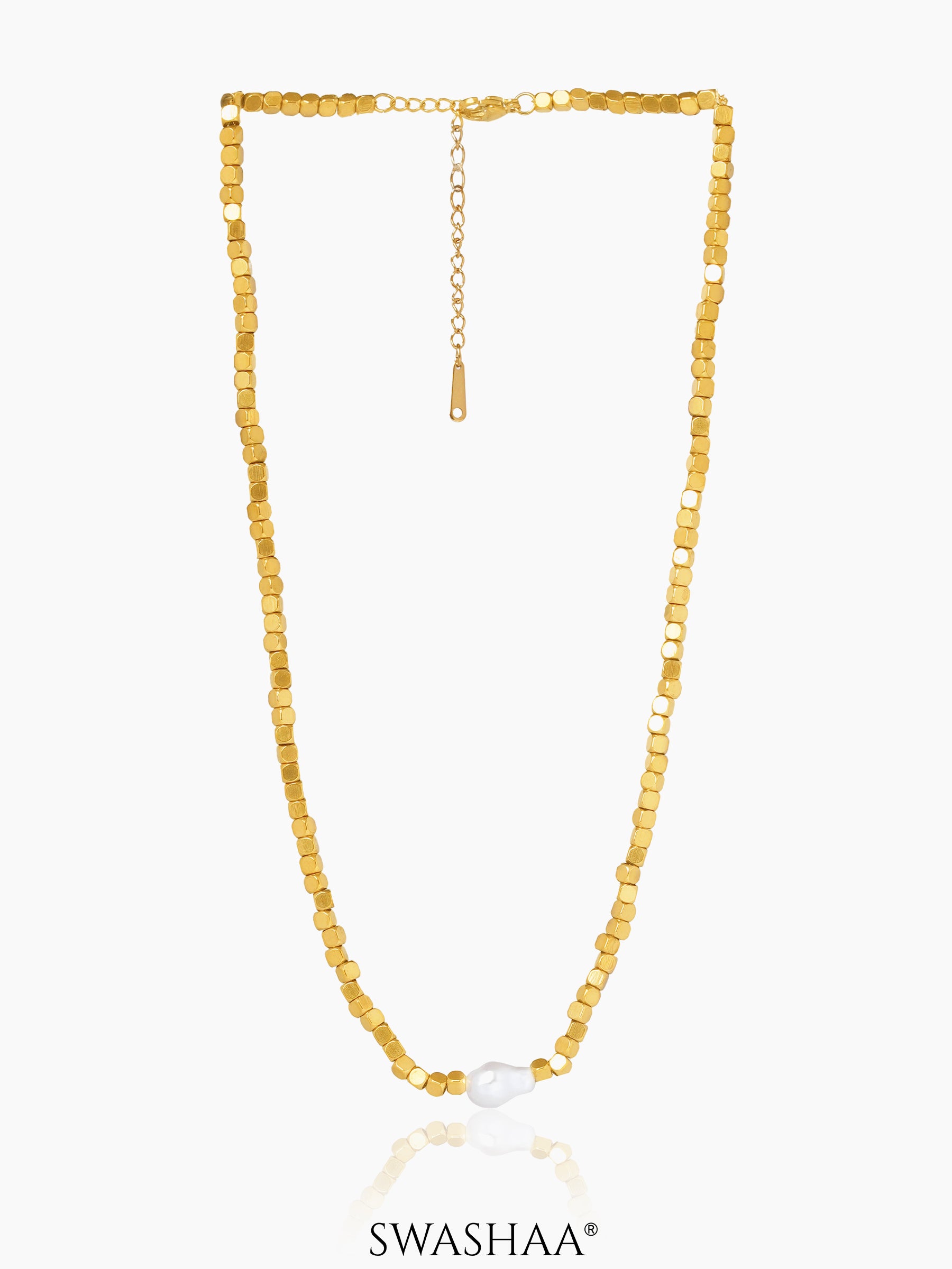 Shaaina 18K Gold Plated Choker Necklace Gold