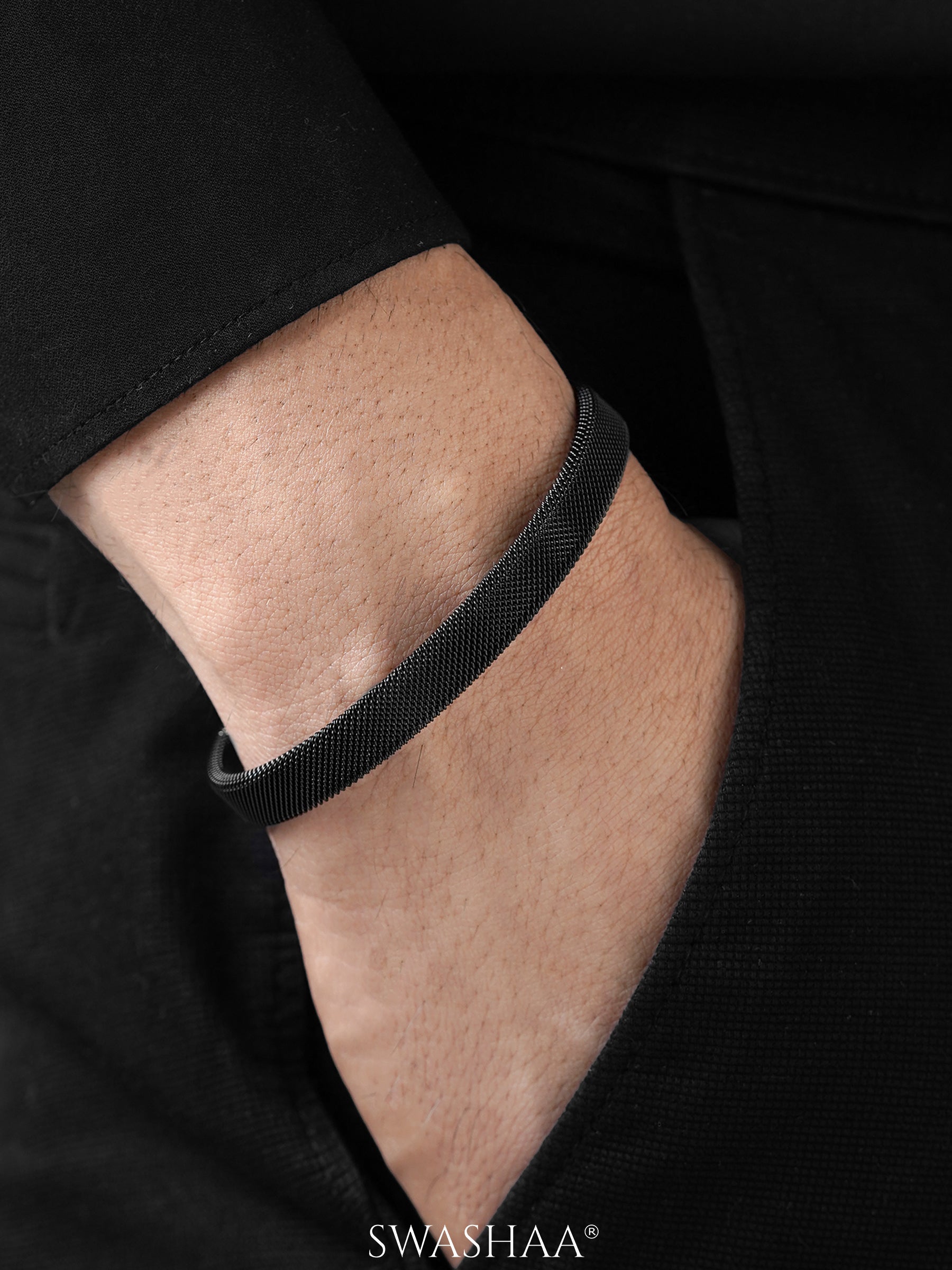 Mesh Cuff Men's Bracelet