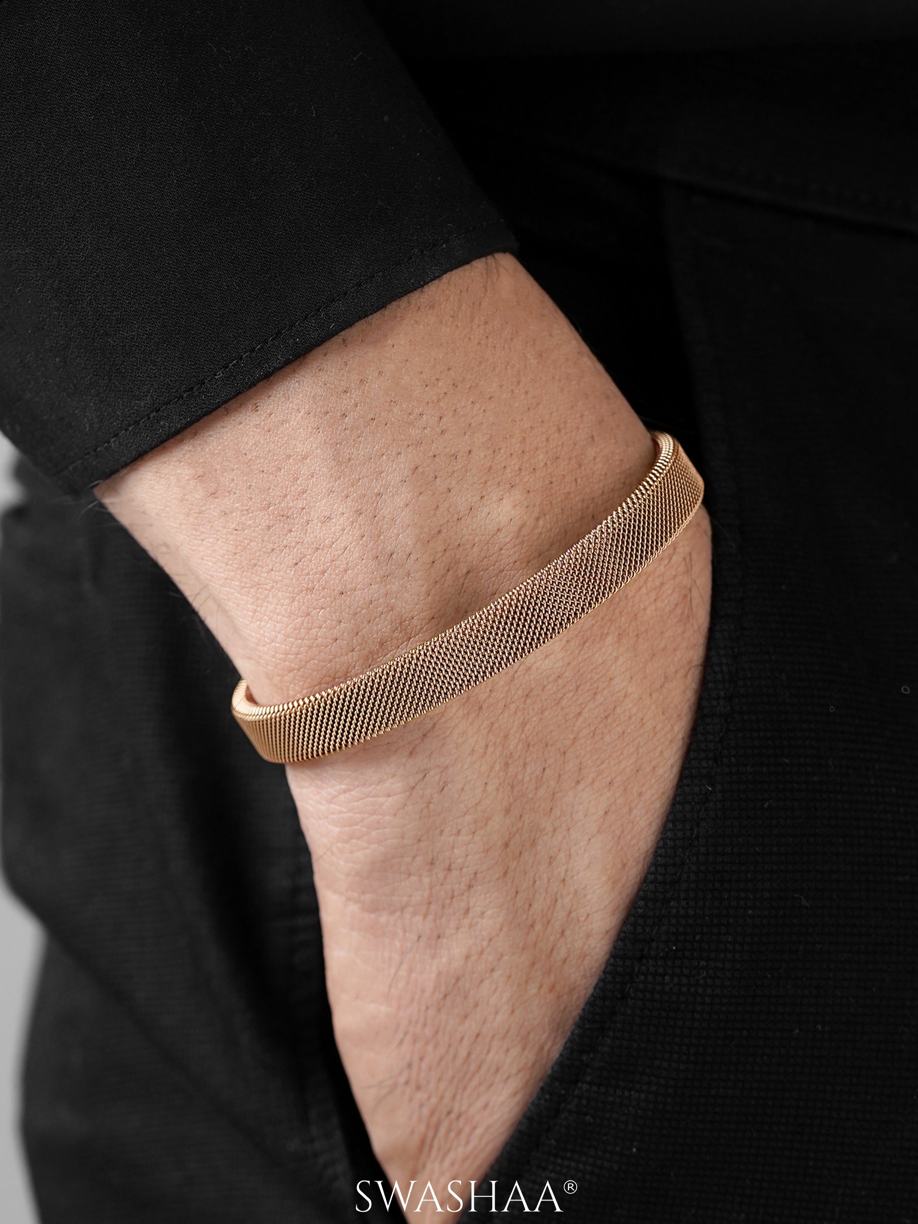 Mesh Cuff Men's Bracelet