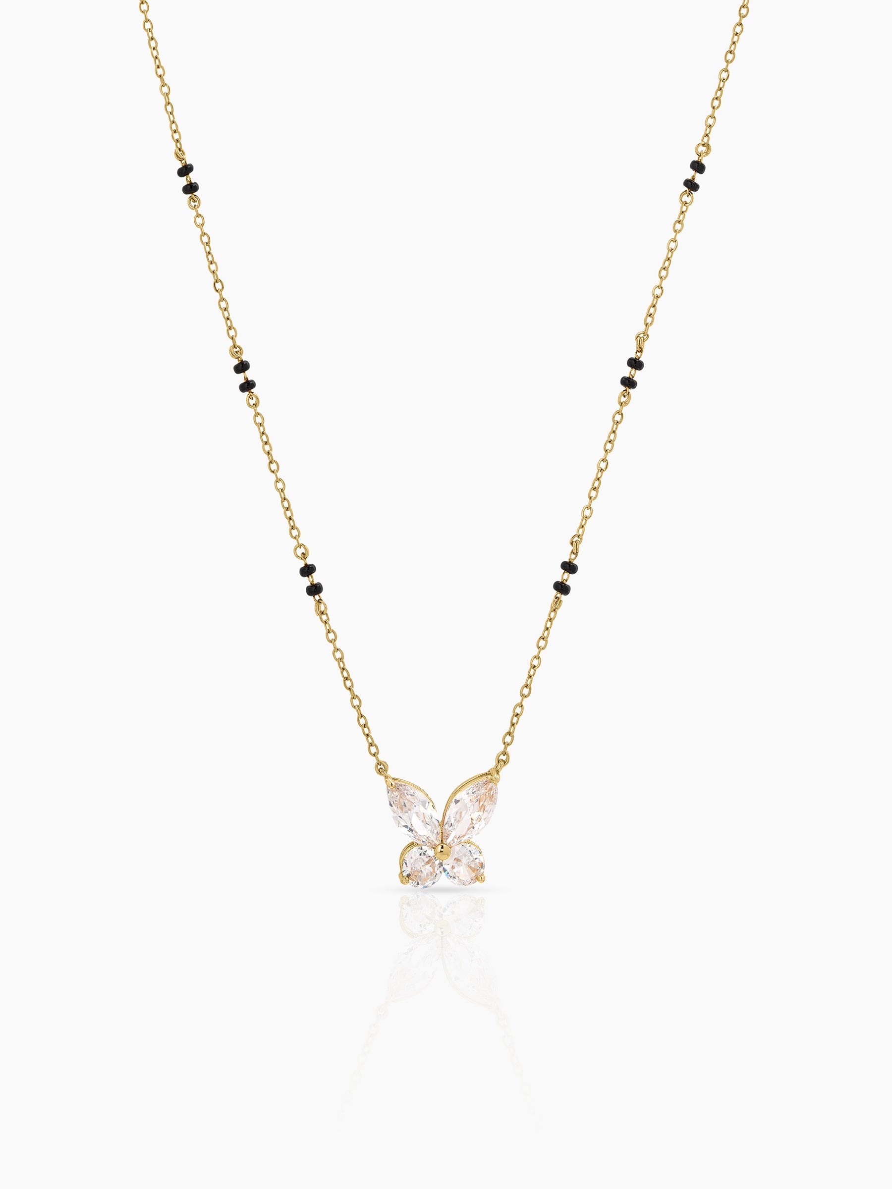 Siya Butterfly Mangalsutra 18K Gold Plated