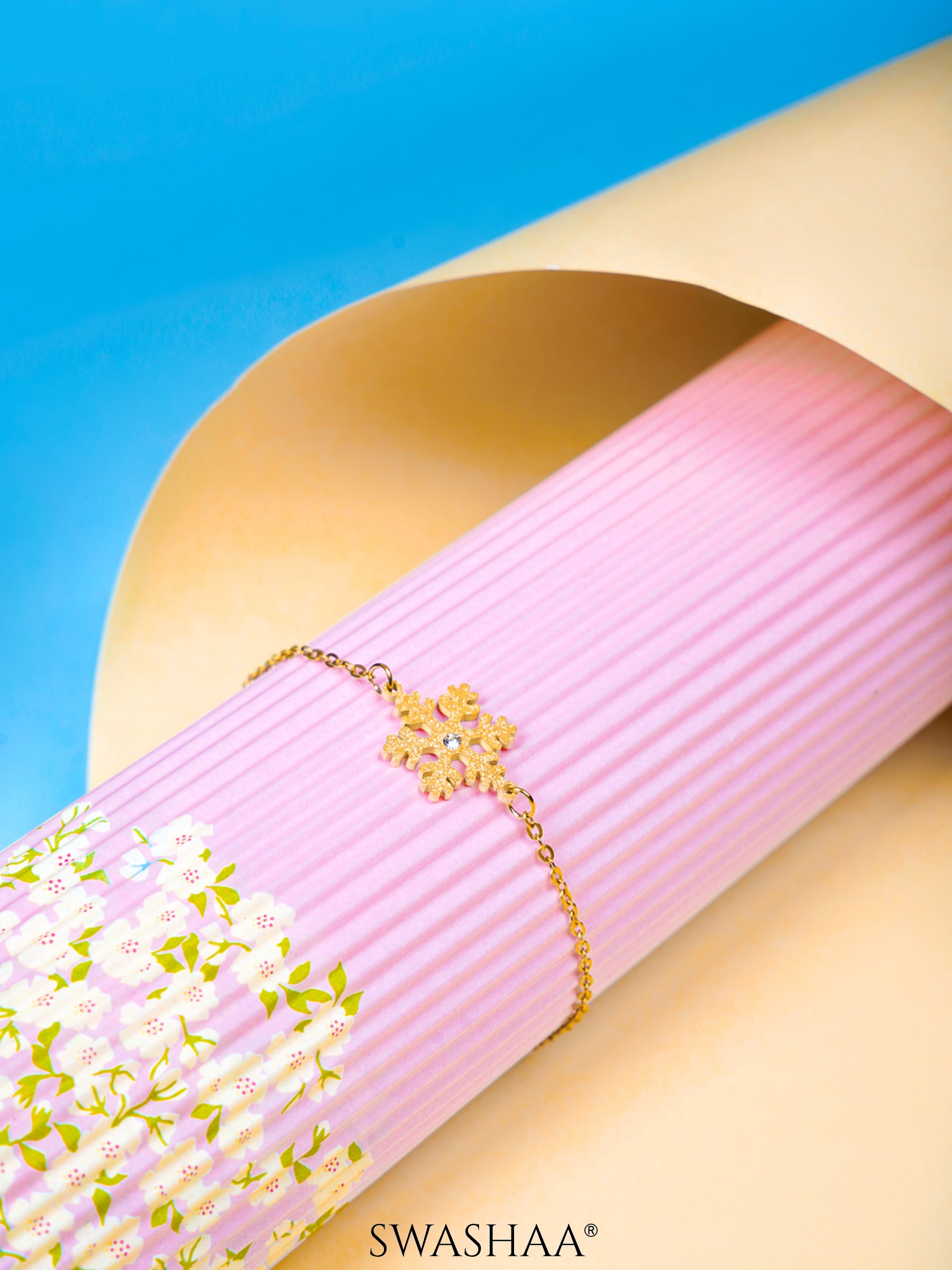 Snowflake 18K Gold Plated Kid's Bracelet