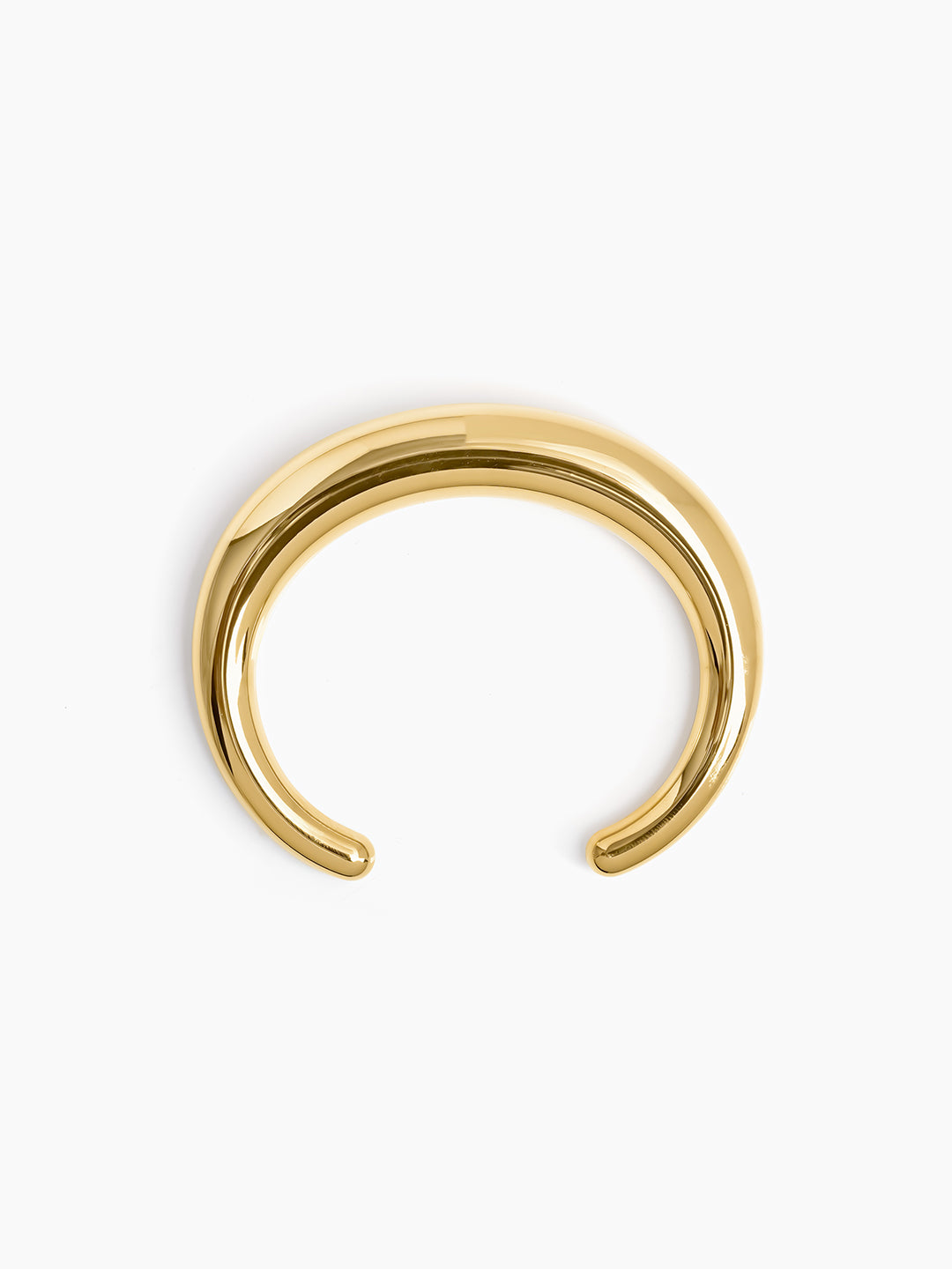 Solana Curve 18K Gold Plated Cuff Bracelet