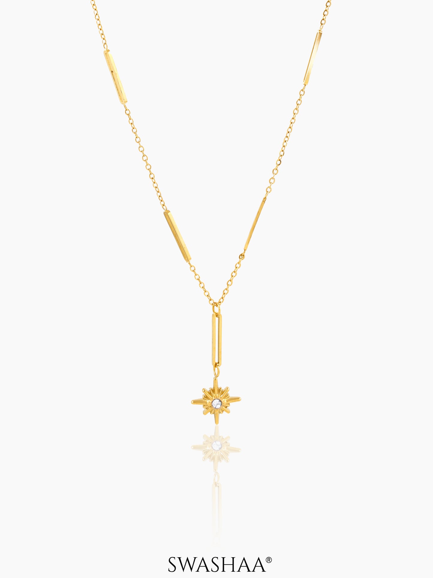 Solar Star 18K Gold Plated Necklace