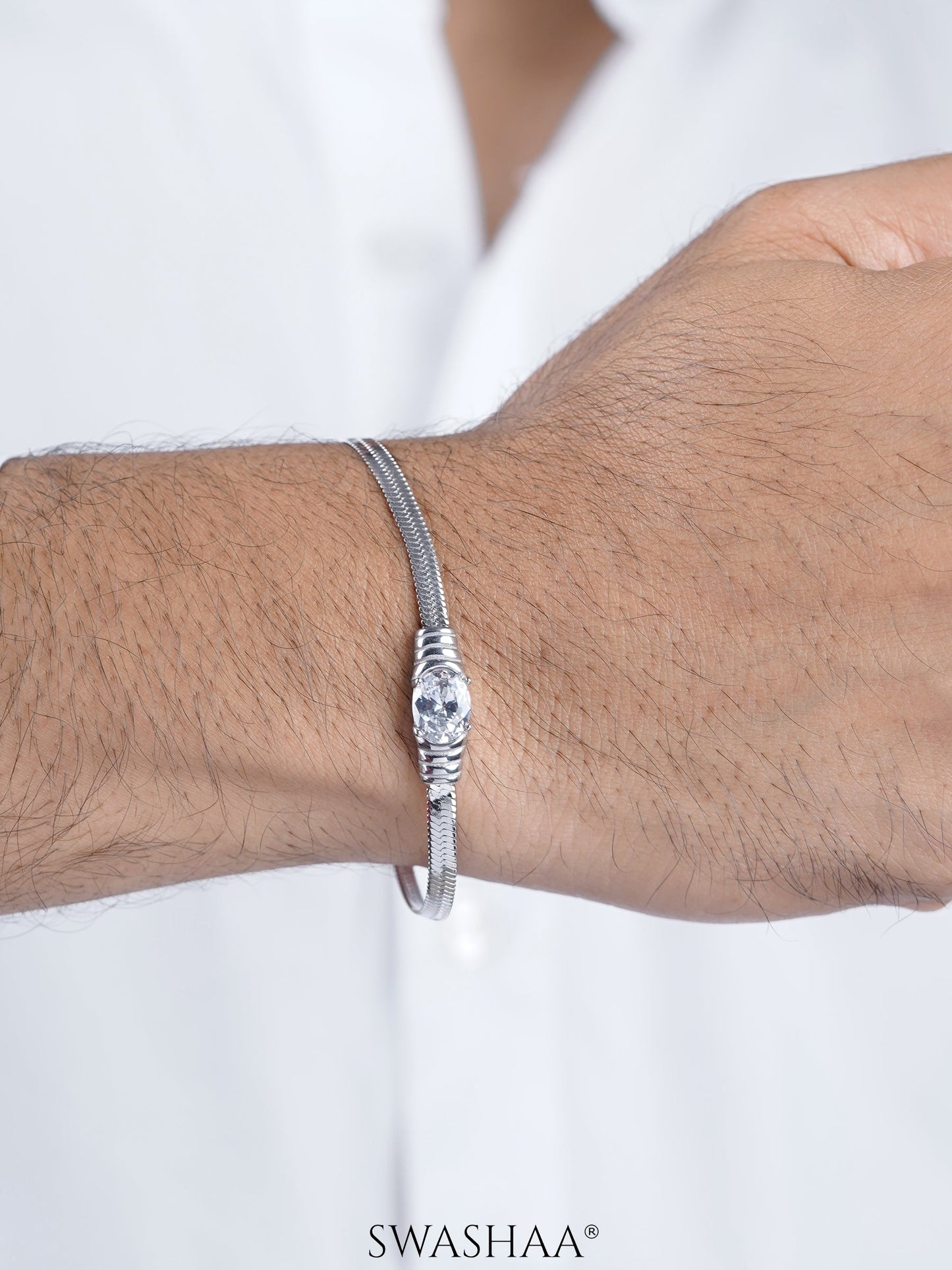 Solitaire Chain Men's Bracelet