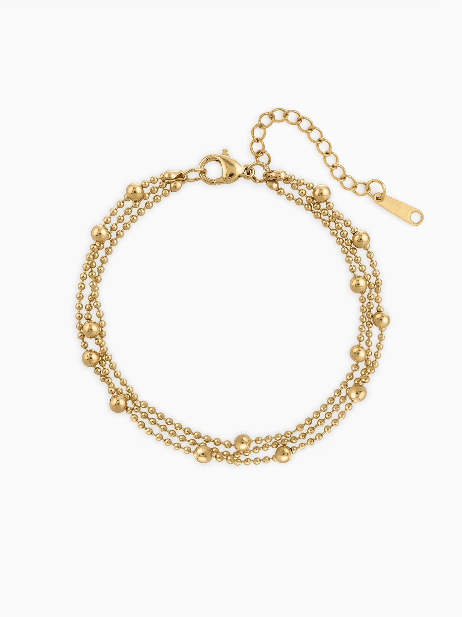 Sorelle Layered Beaded Bracelet Gold