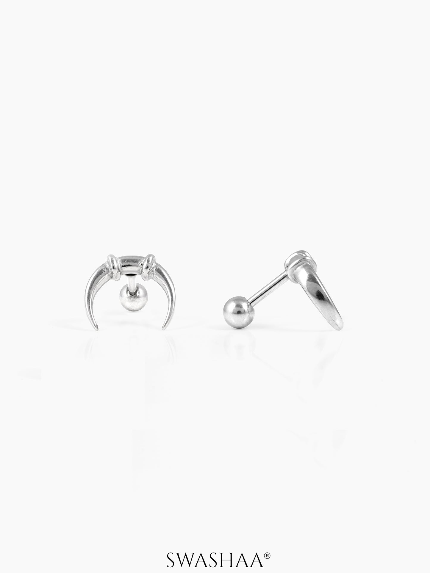 Steven Men's Earrings Silver