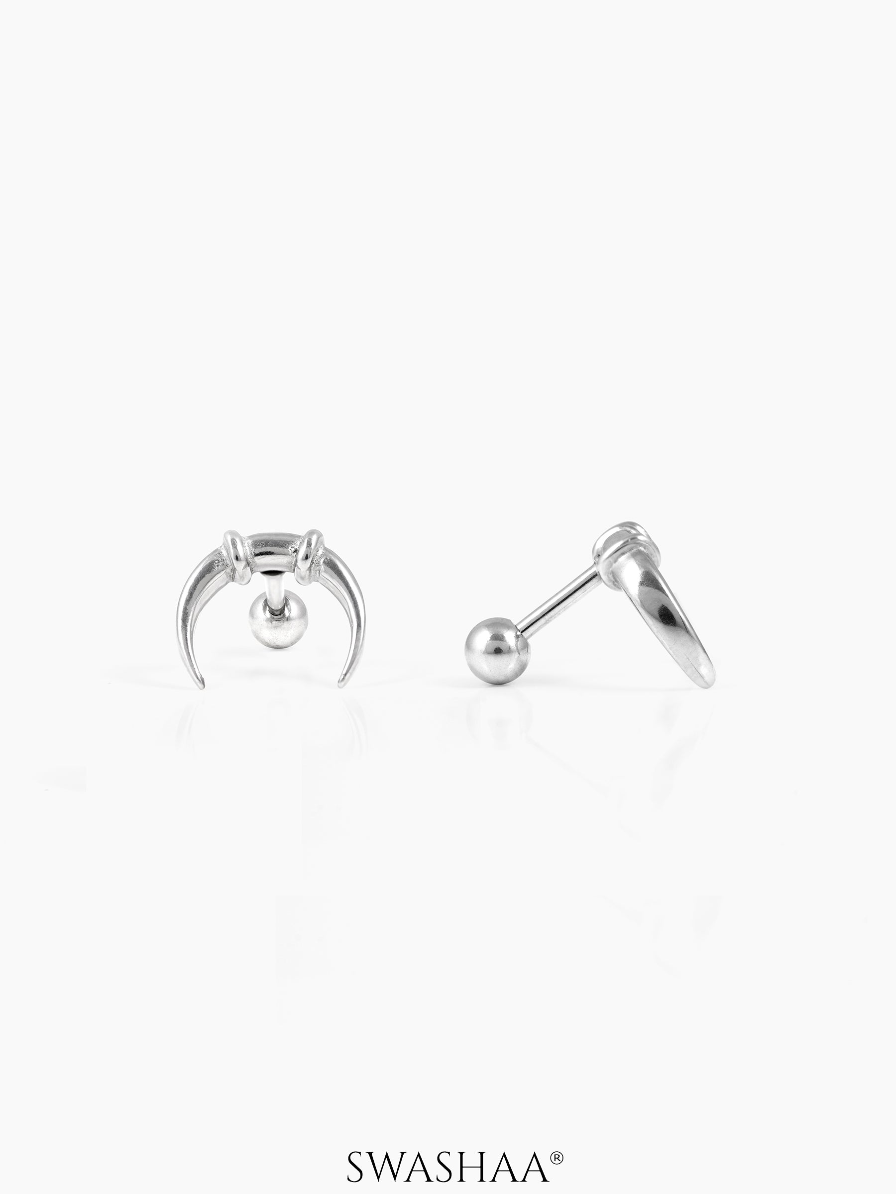 Steven Men's Earrings Silver