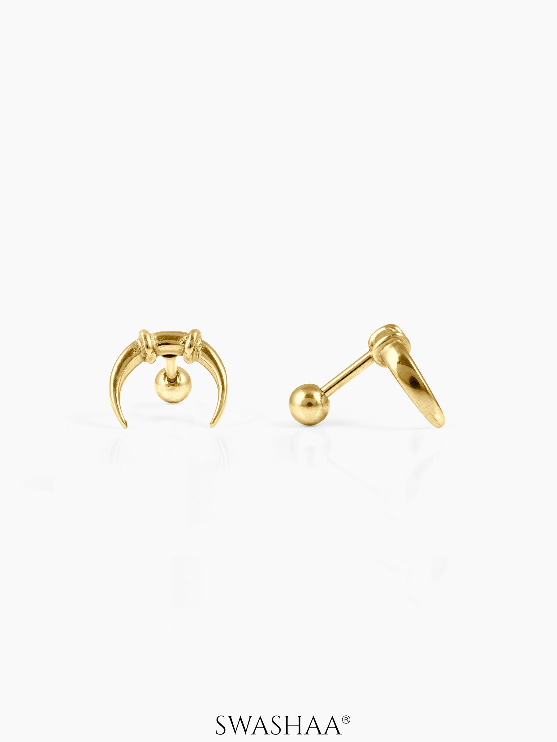 Steven Men's Earrings 18K Gold Plated
