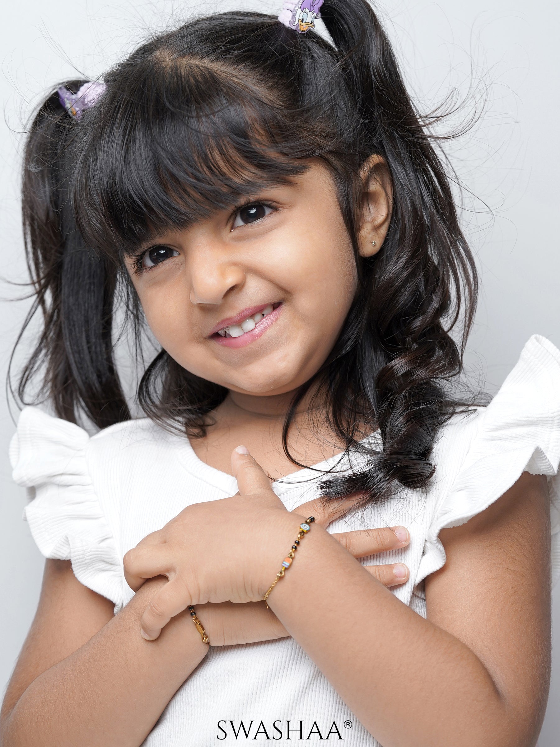 Sugar Bliss 18K Gold Plated Kid's Nazariya Bracelet