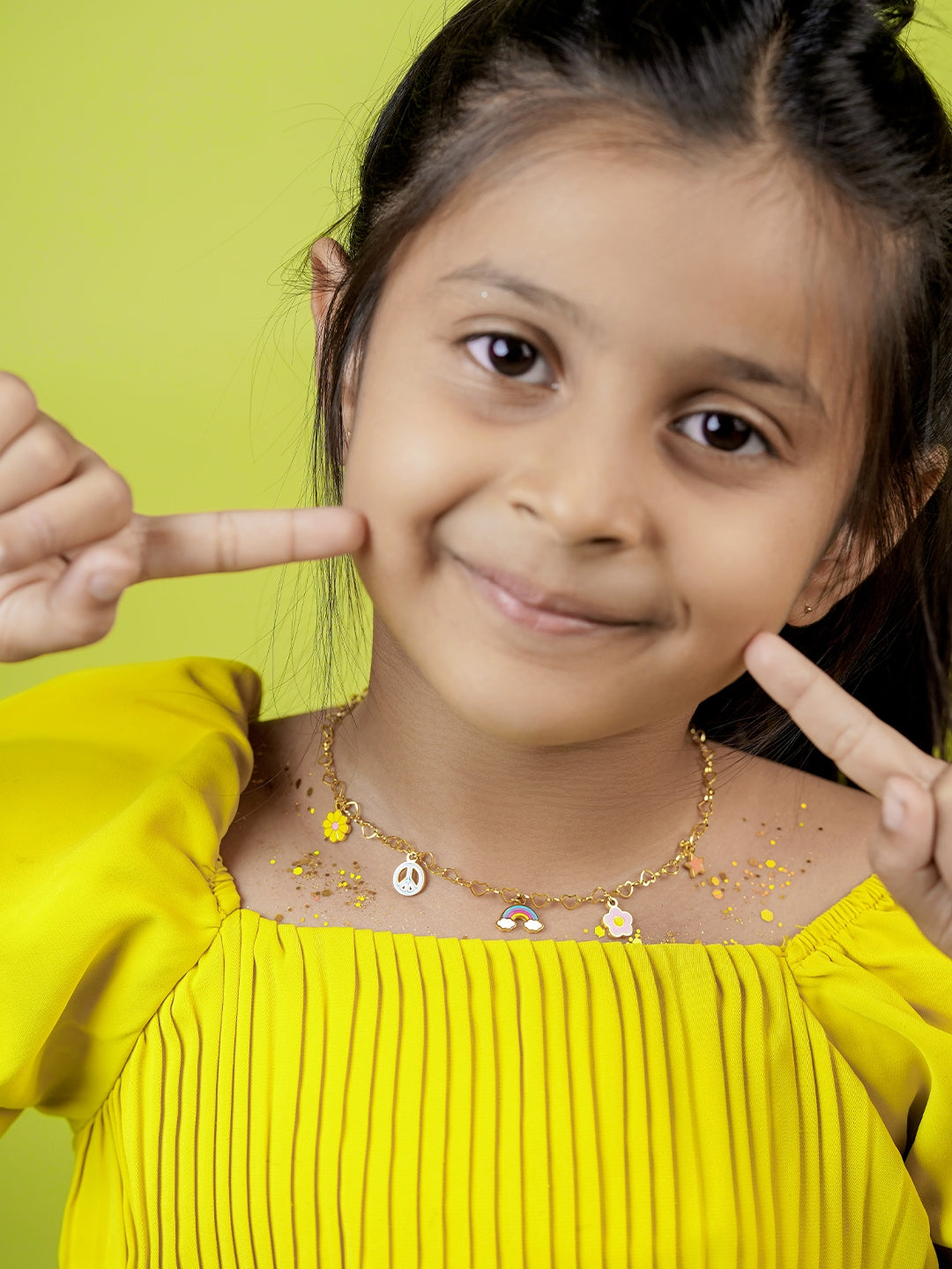 Sunday Charms 18K Gold Plated Kid's Necklace