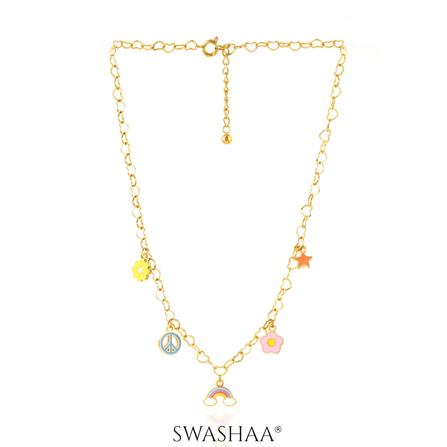 Sunday Charms 18K Gold Plated Kid's Necklace