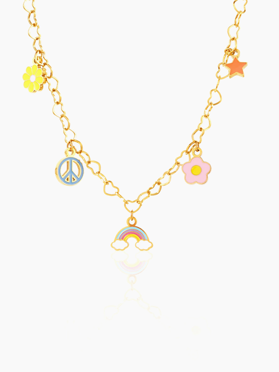 Sunday Charms 18K Gold Plated Kid's Necklace Gold