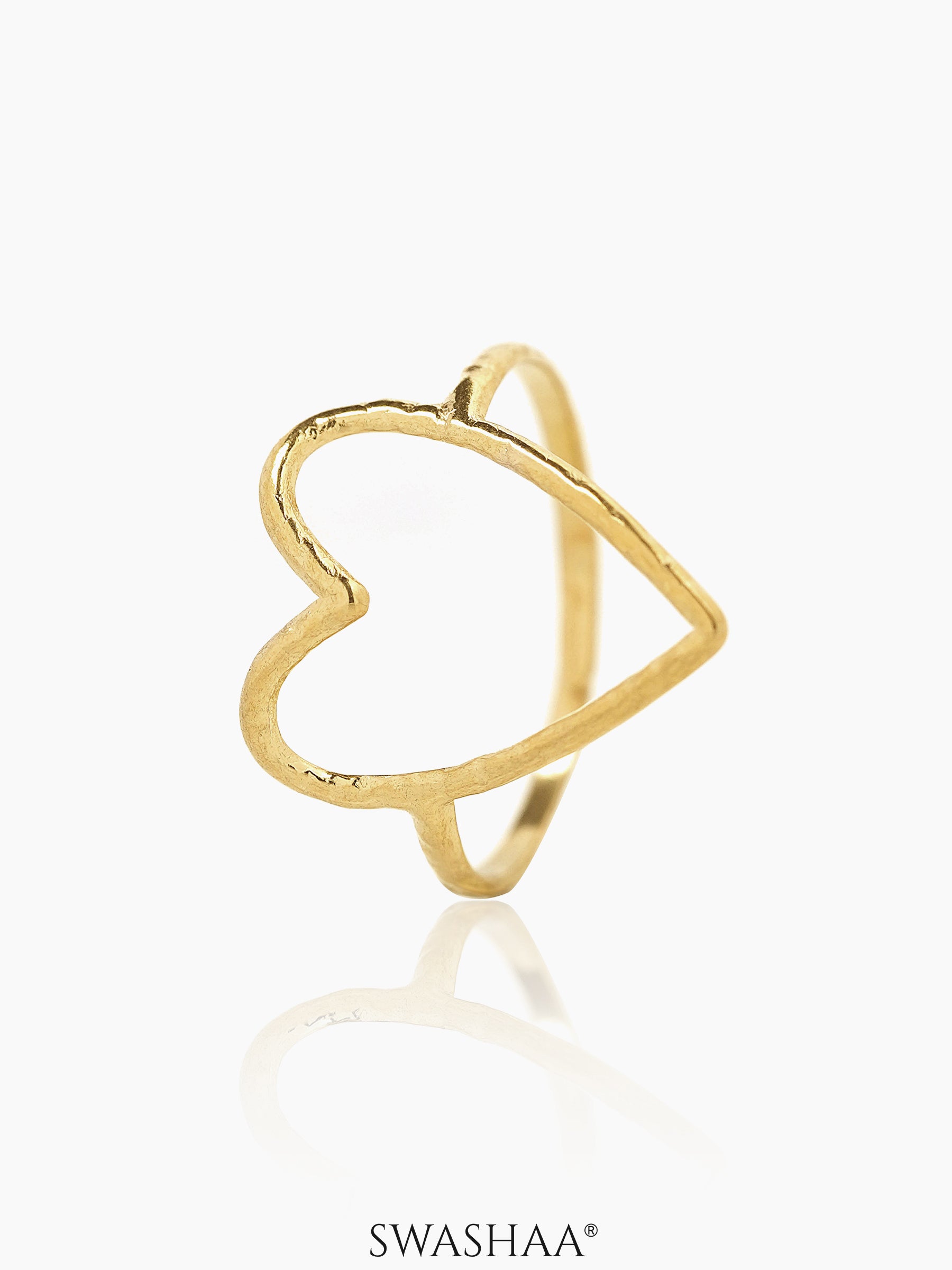 Susana Heart 18K Gold Plated Ring