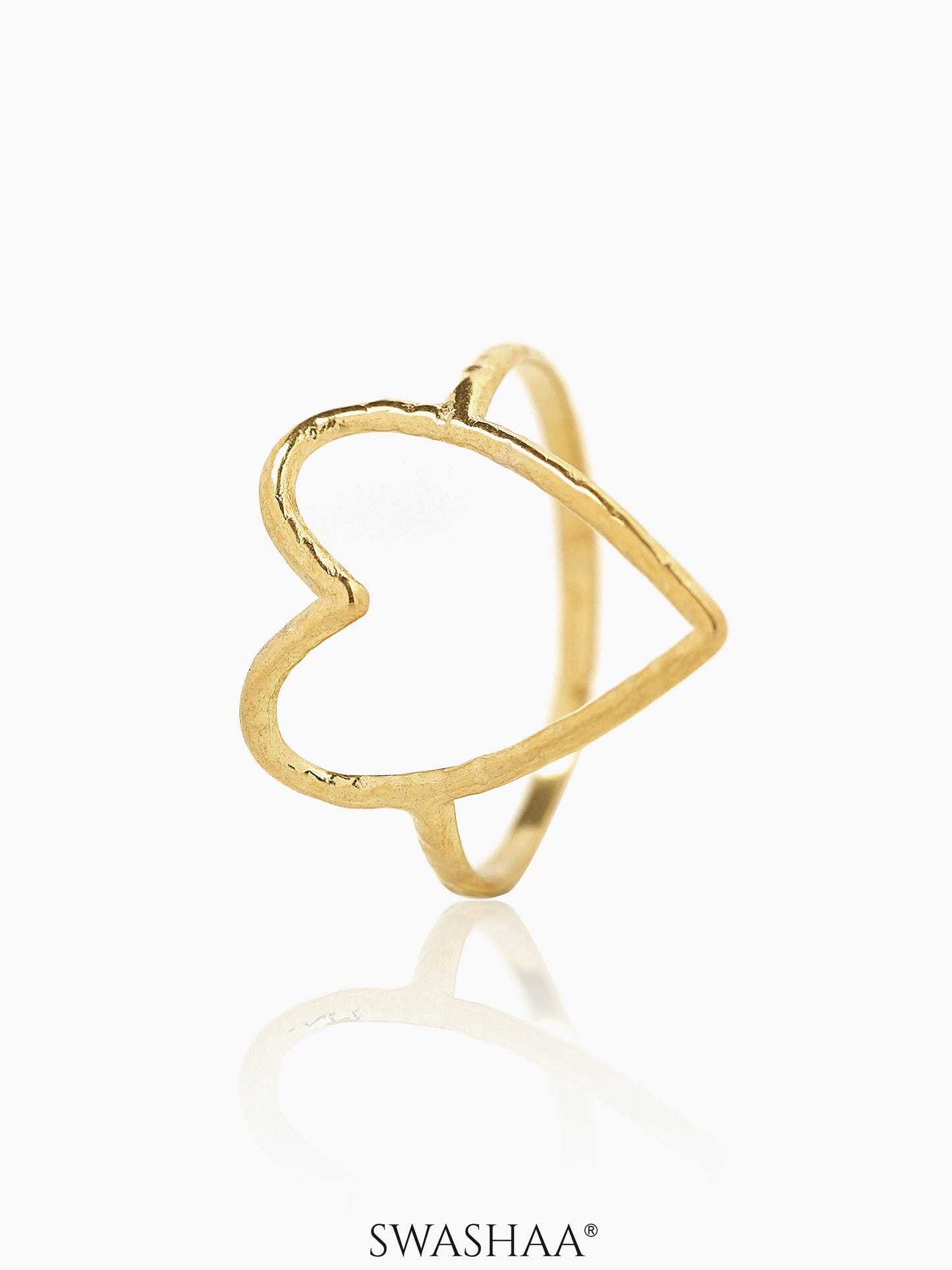 Susana Heart 18K Gold Plated Ring