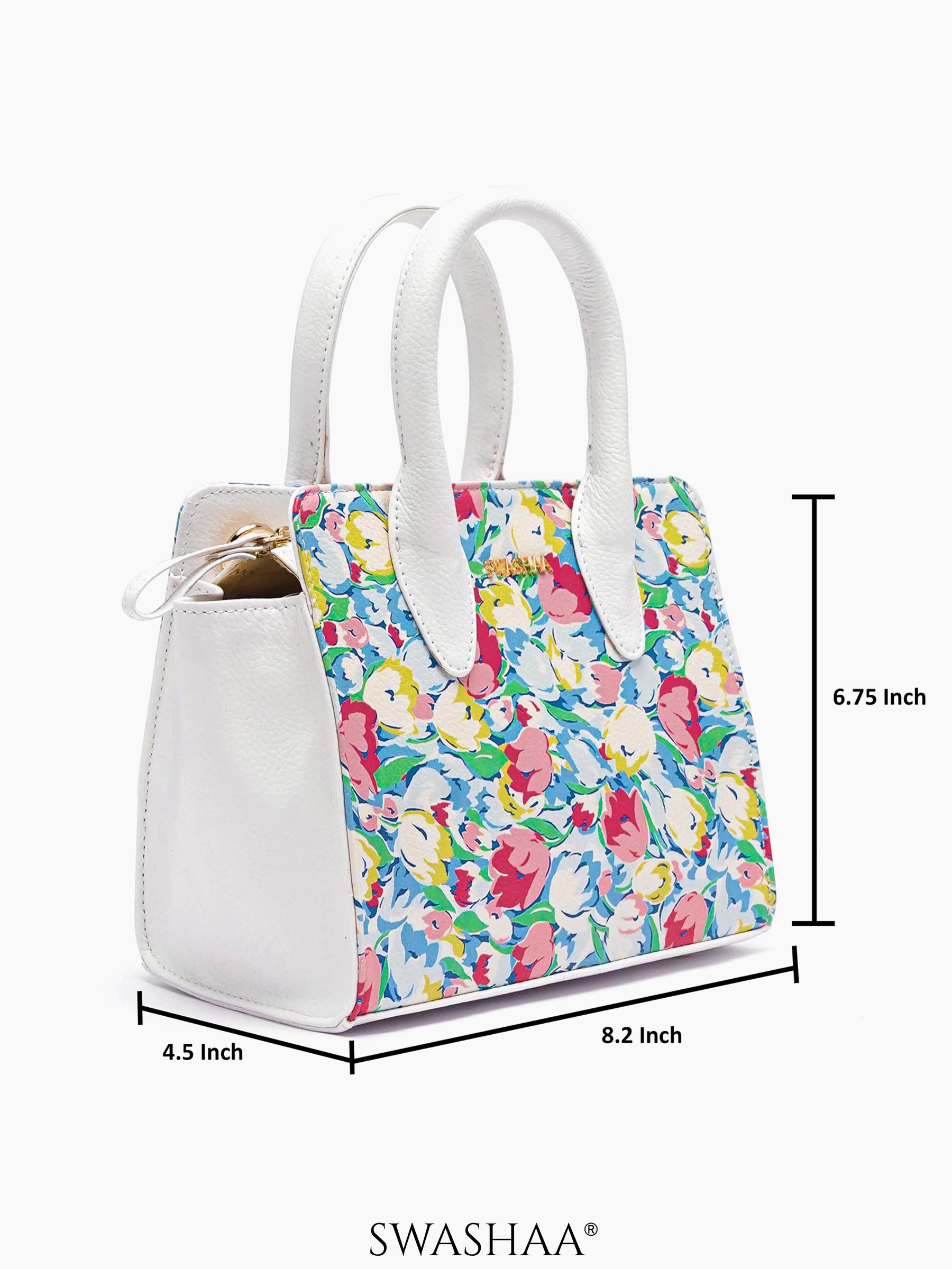 Sweet Scent Blue Leather Sling Bag