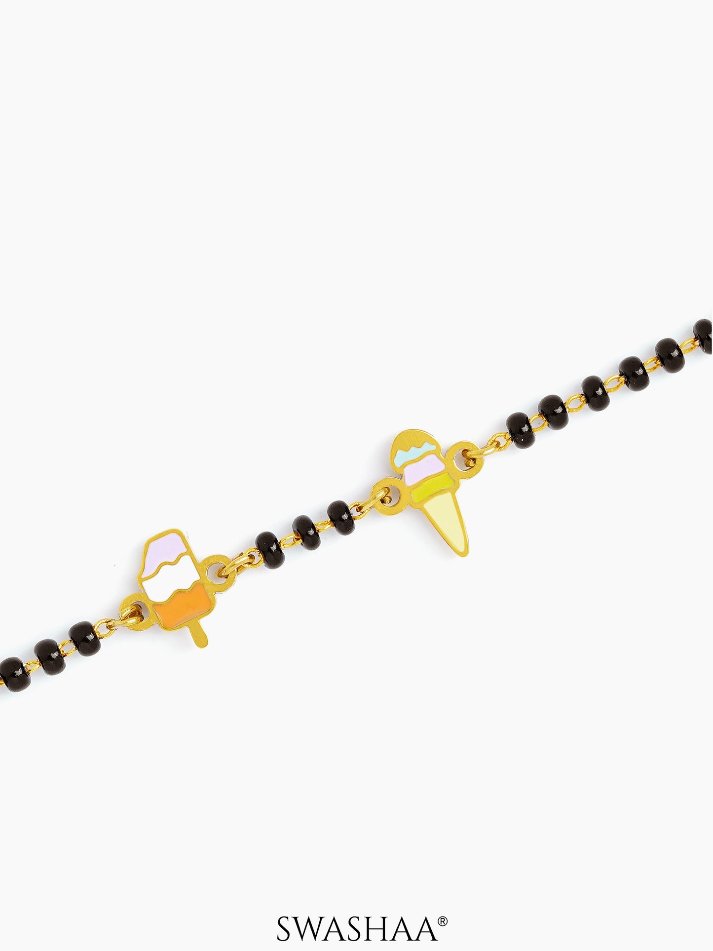Sweet Treat Ice Cream 18K Gold Plated Kid's Nazariya Bracelet