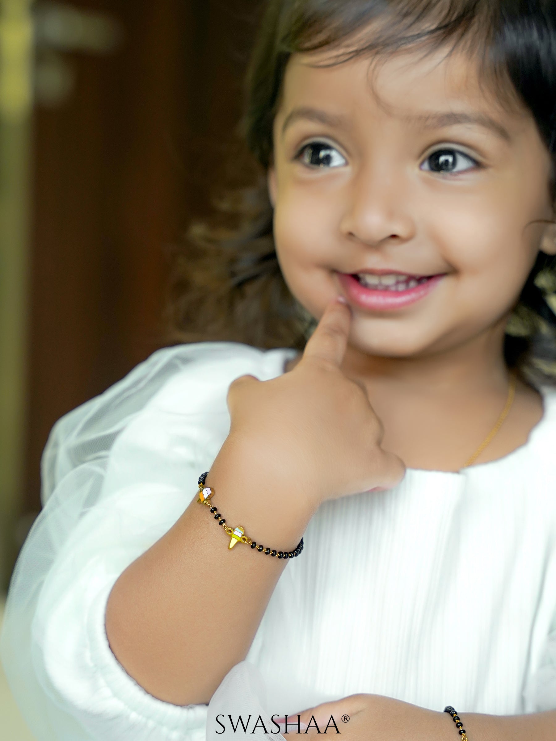 Sweet Treat Ice Cream 18K Gold Plated Kid's Nazariya Bracelet