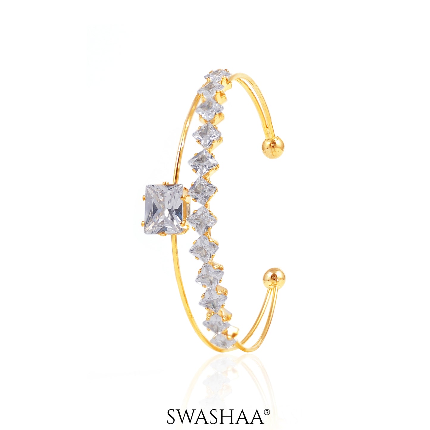 Tabitha Cuff Bracelet 18K Gold Plated