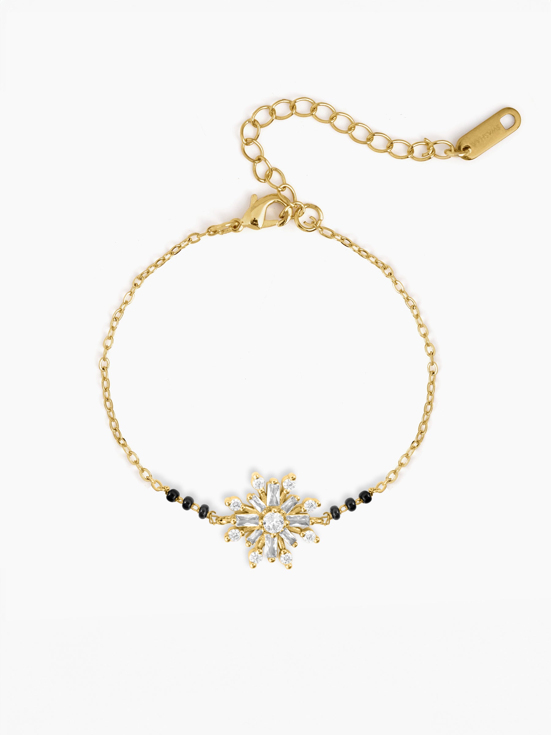 Tara 14K Gold Plated Mangalsutra Bracelet Gold