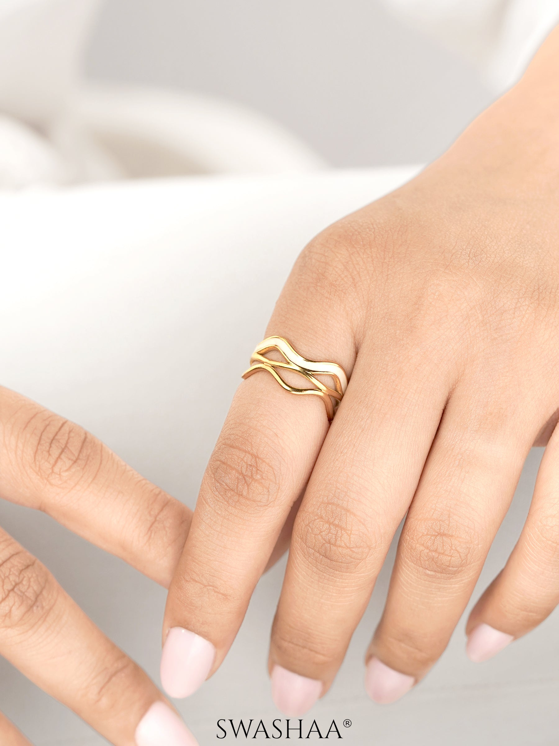 Tariya 18K Gold Plated Ring